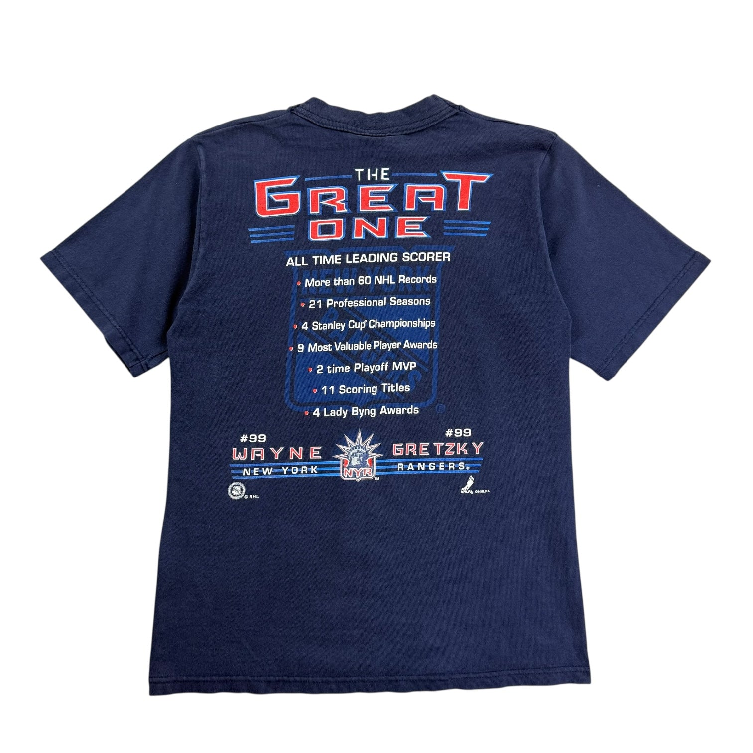 1999 Wayne Gretzky The Great One Tee Navy Blue
