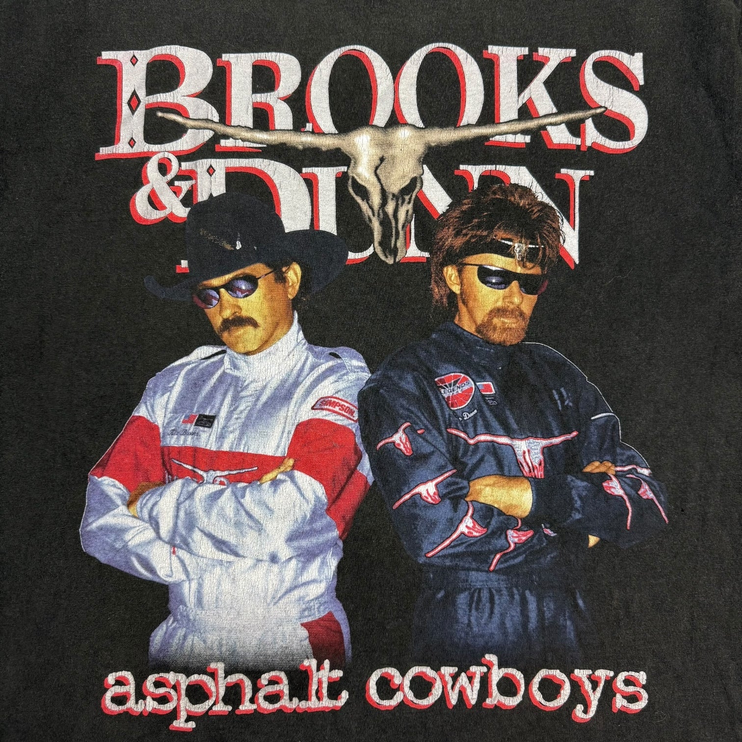 Vintage Brooks & Dunn Asphalt Cowboys Tee Black