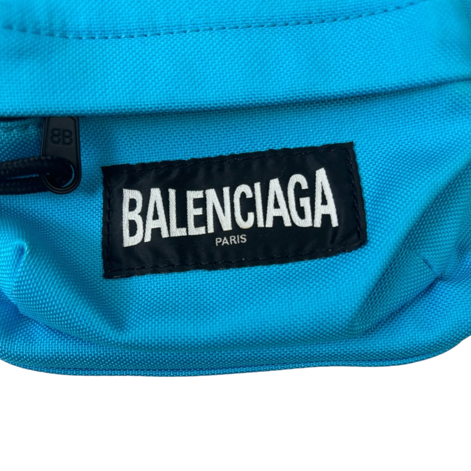 Balenciaga Mini Backpack Keychain Blue