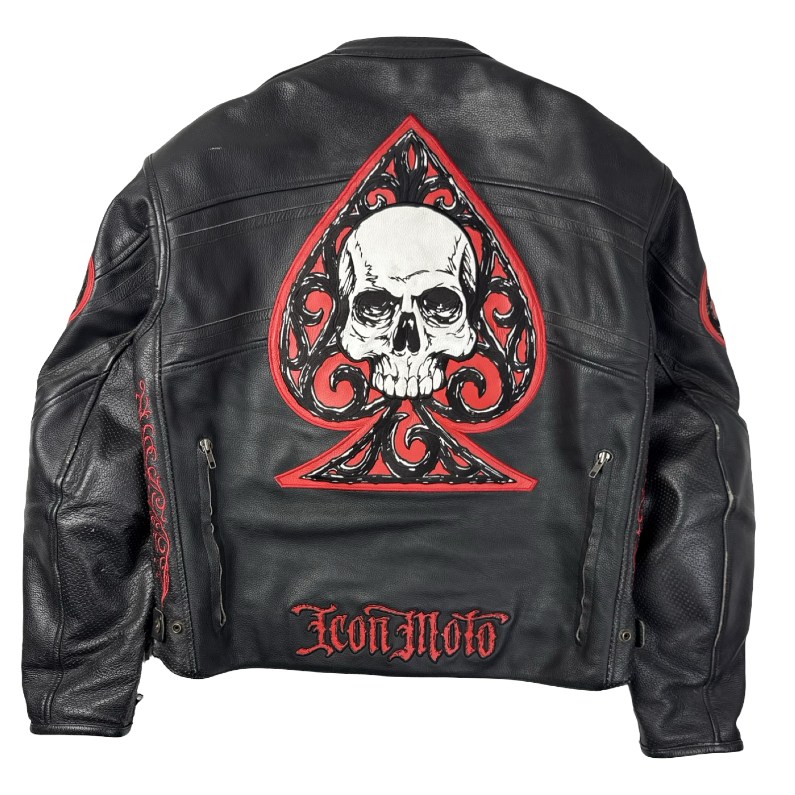 Vintage Icon Moto South Dakota Leather Biker Jacket