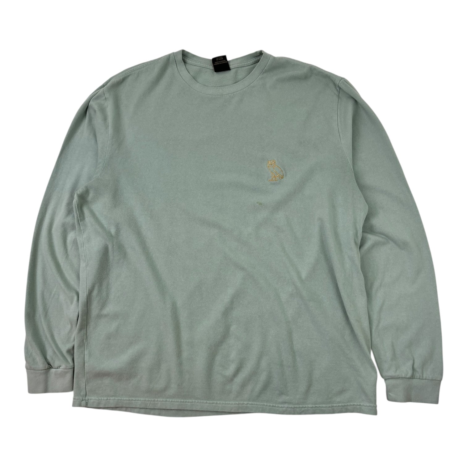 OVO Mini Logo Long Sleeve T-Shirt Mint