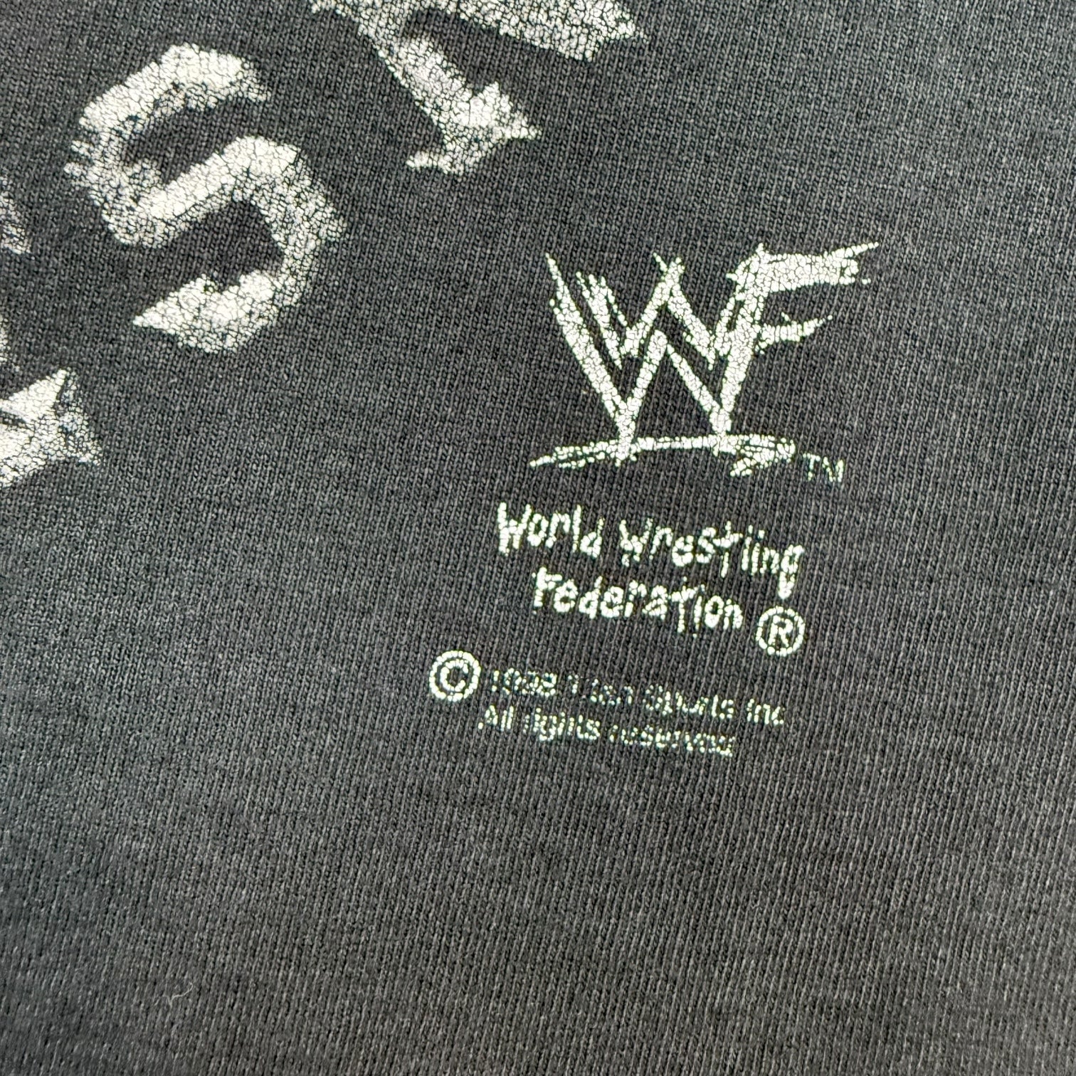 1998 WWF Stone Cold Steve Austin Half Sleeve Tee Black