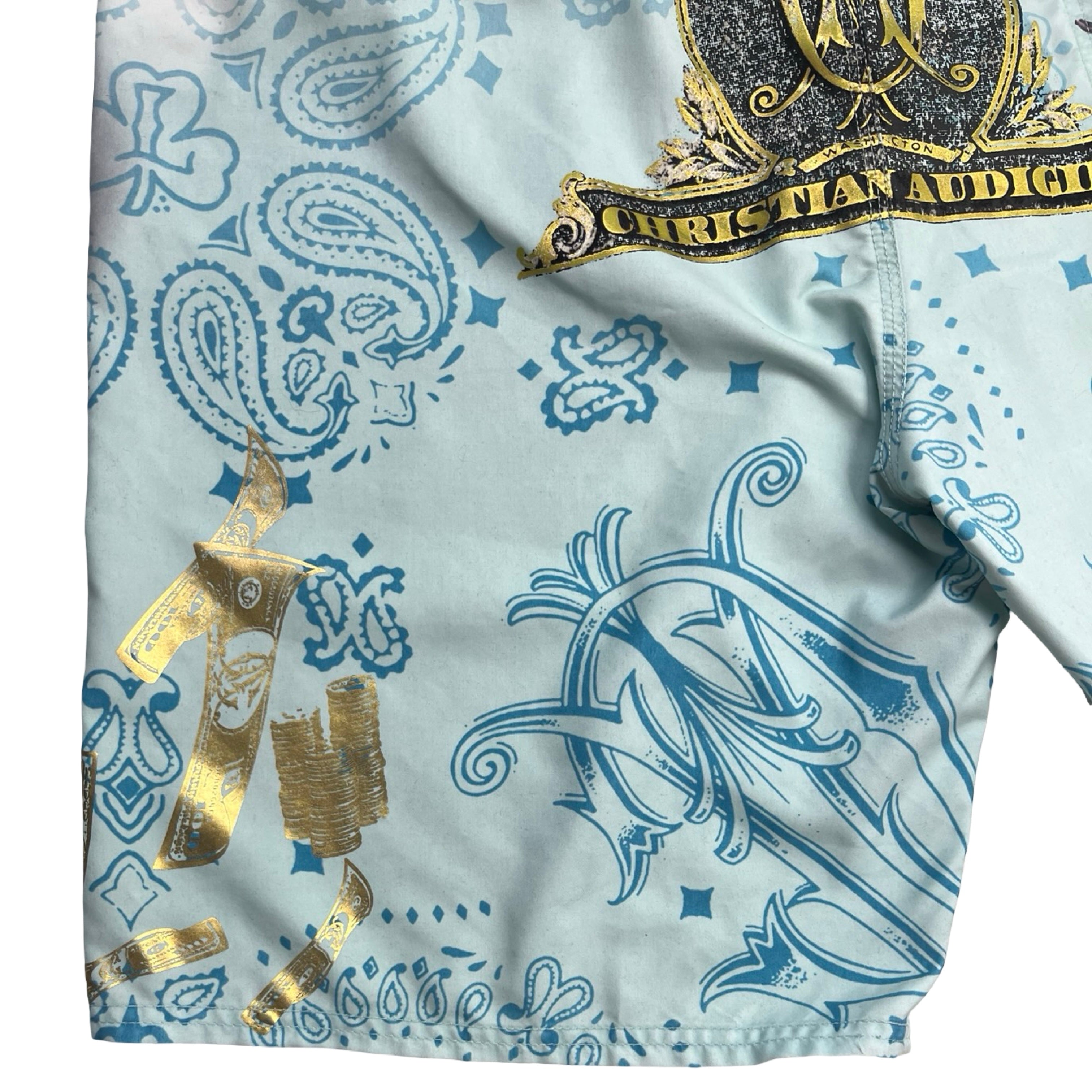 Vintage Y2K Christian Audigier Boardshorts