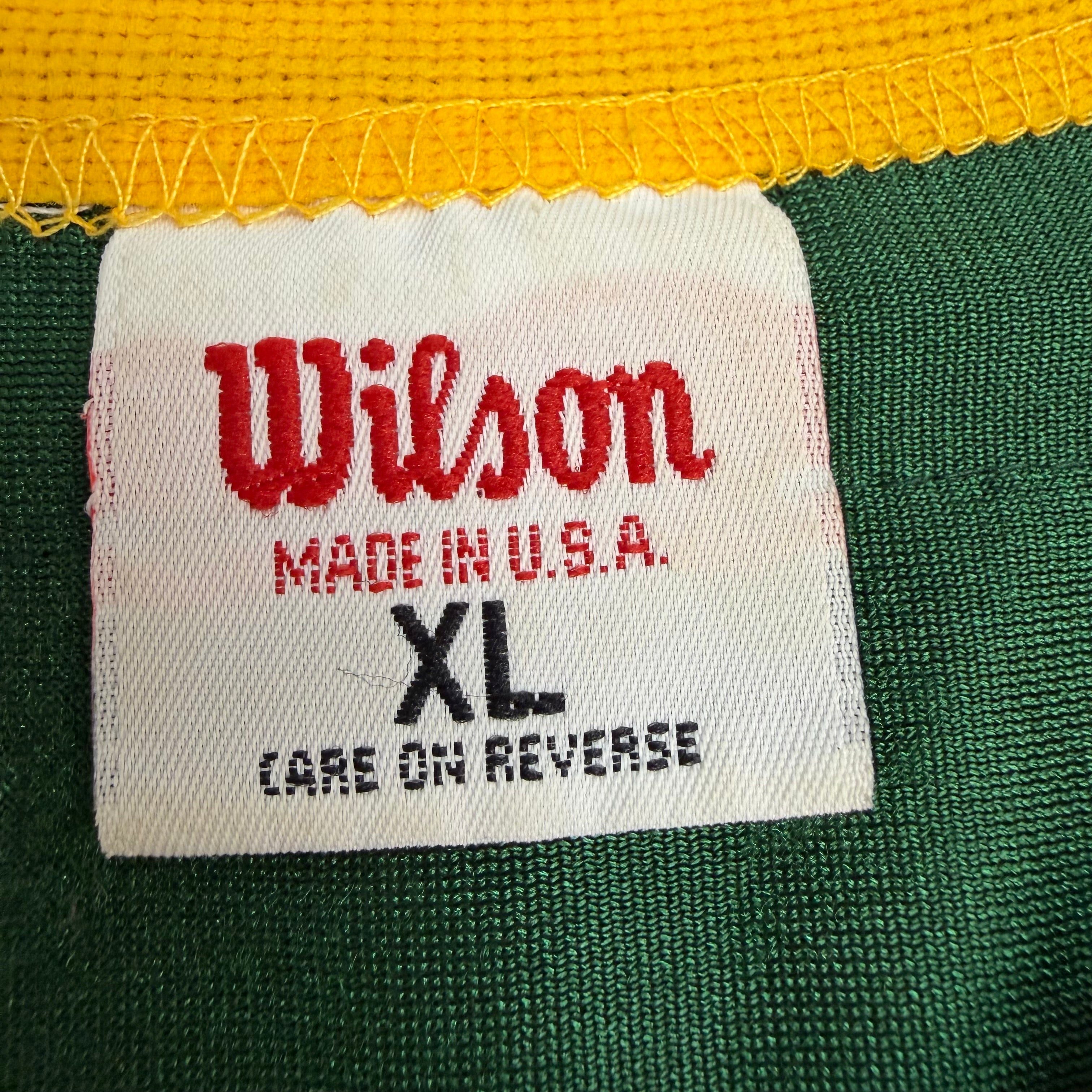 Vintage Green Bay Packers Brett Favre Wilson NFL Jersey Green