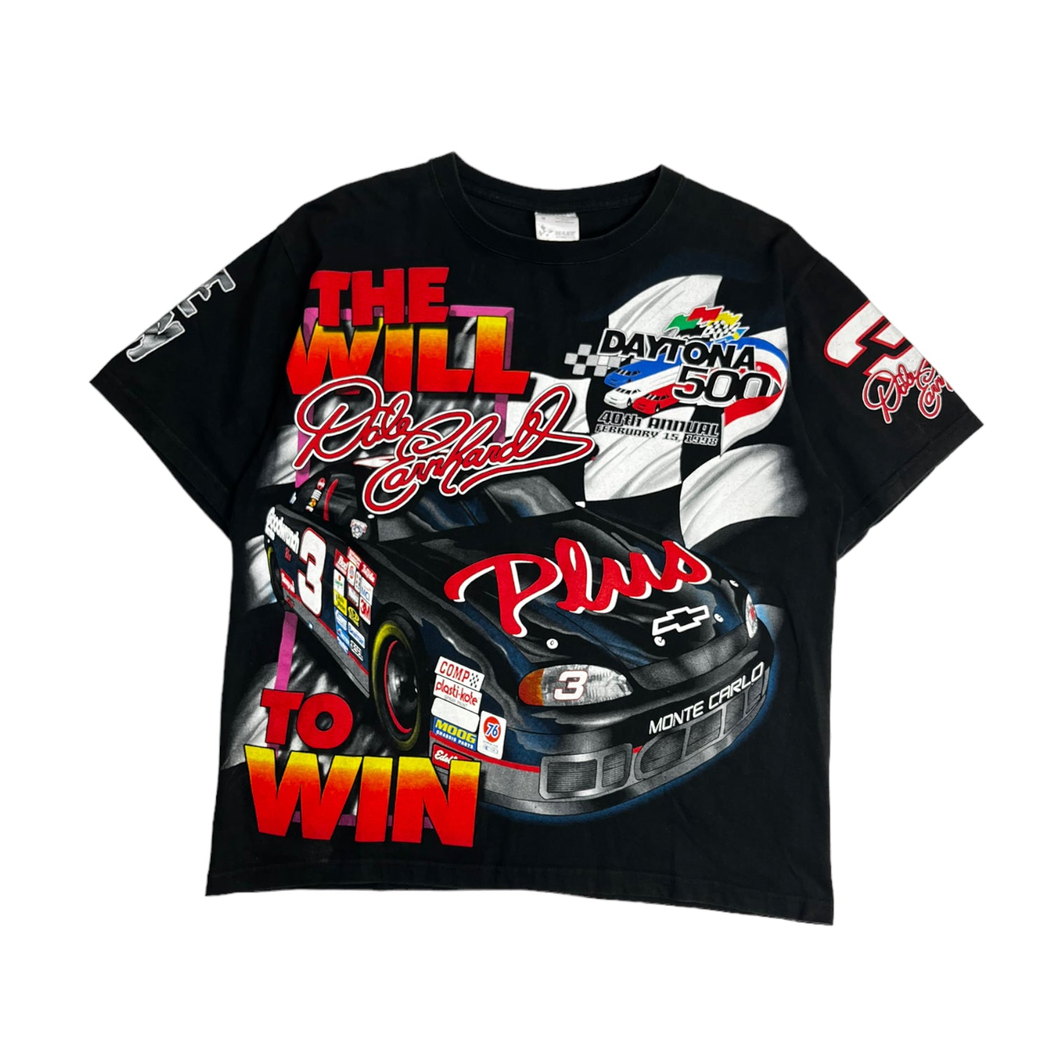 1998 Dale Earnhardt "The Will to Win" AOP T-Shirt