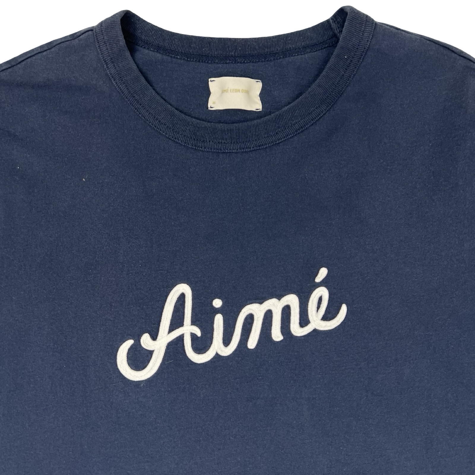 Aimé Leon Dore Chain Stitch T-Shirt Navy