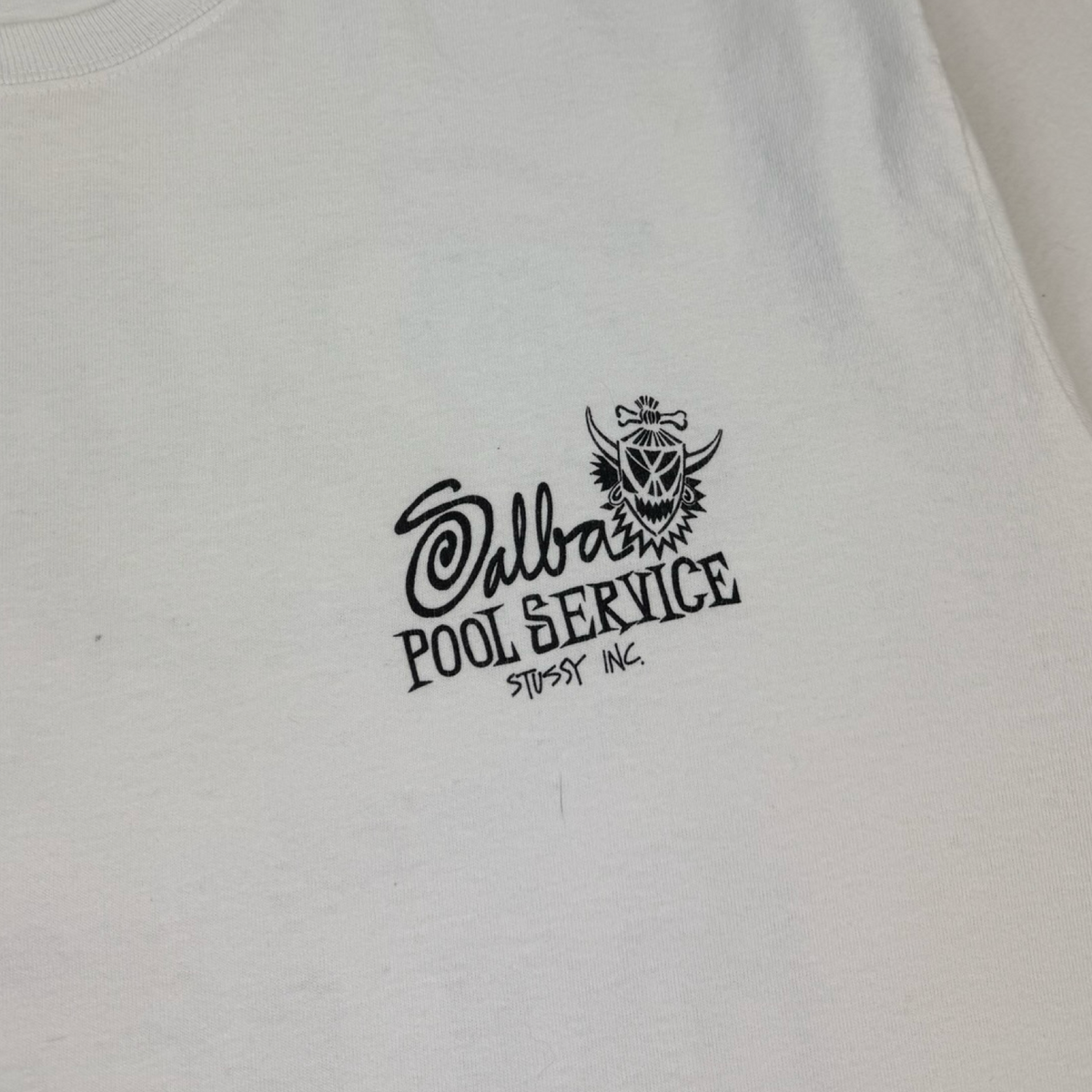 Stussy Pool Service Pigment Dyed Tee Natural