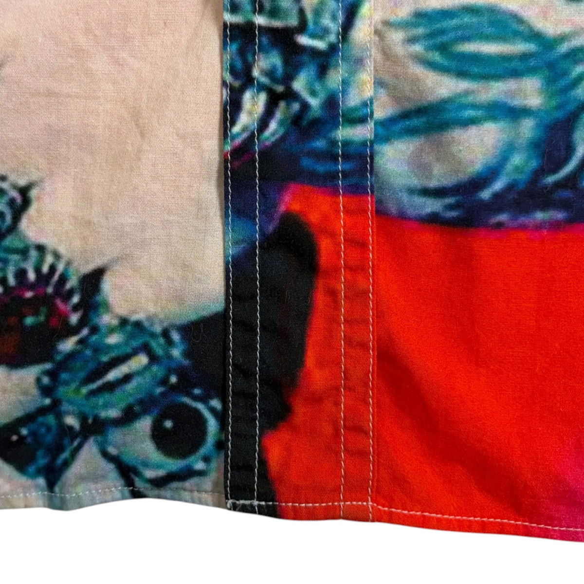 Vetements AW18 Marilyn Manson Printed Button-Up Shirt Pink