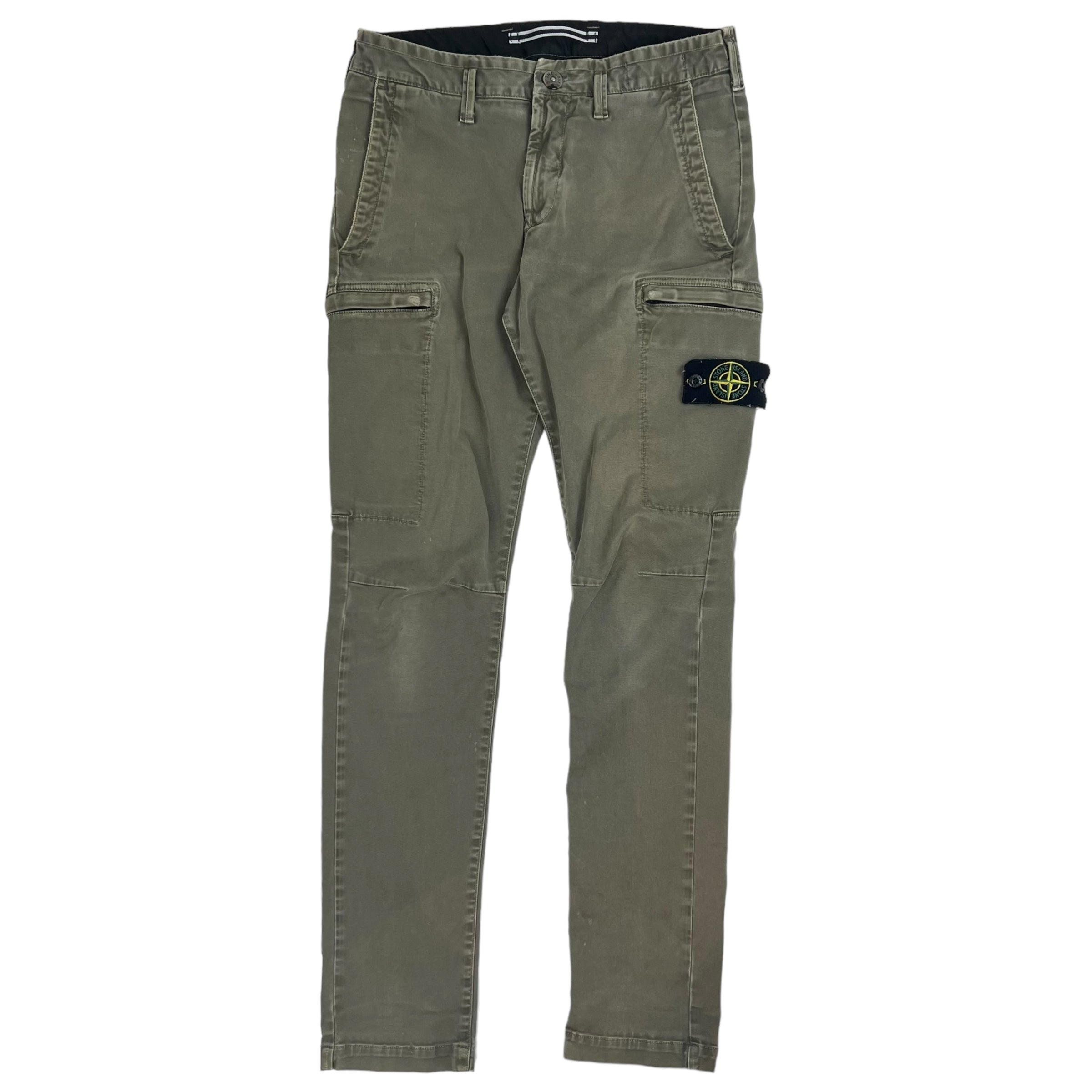 Stone Island Slim-Fit Cargo Pants - Olive Cargo Trousers