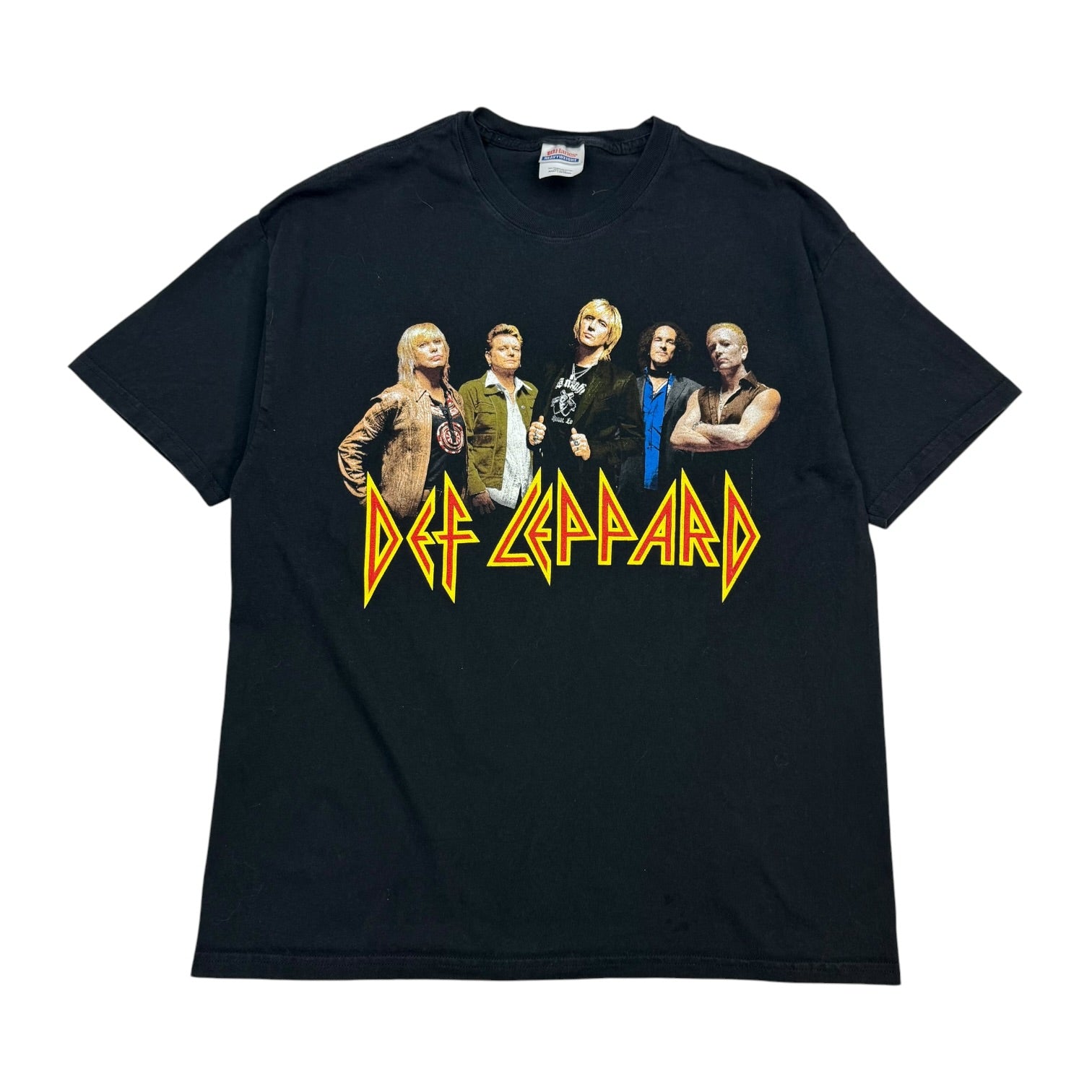 Def Leppard　 ロックTシャツ XL 黒 Def Leppard Rock of Ages 1983 Concert Tee T-Shirt - BLACK
