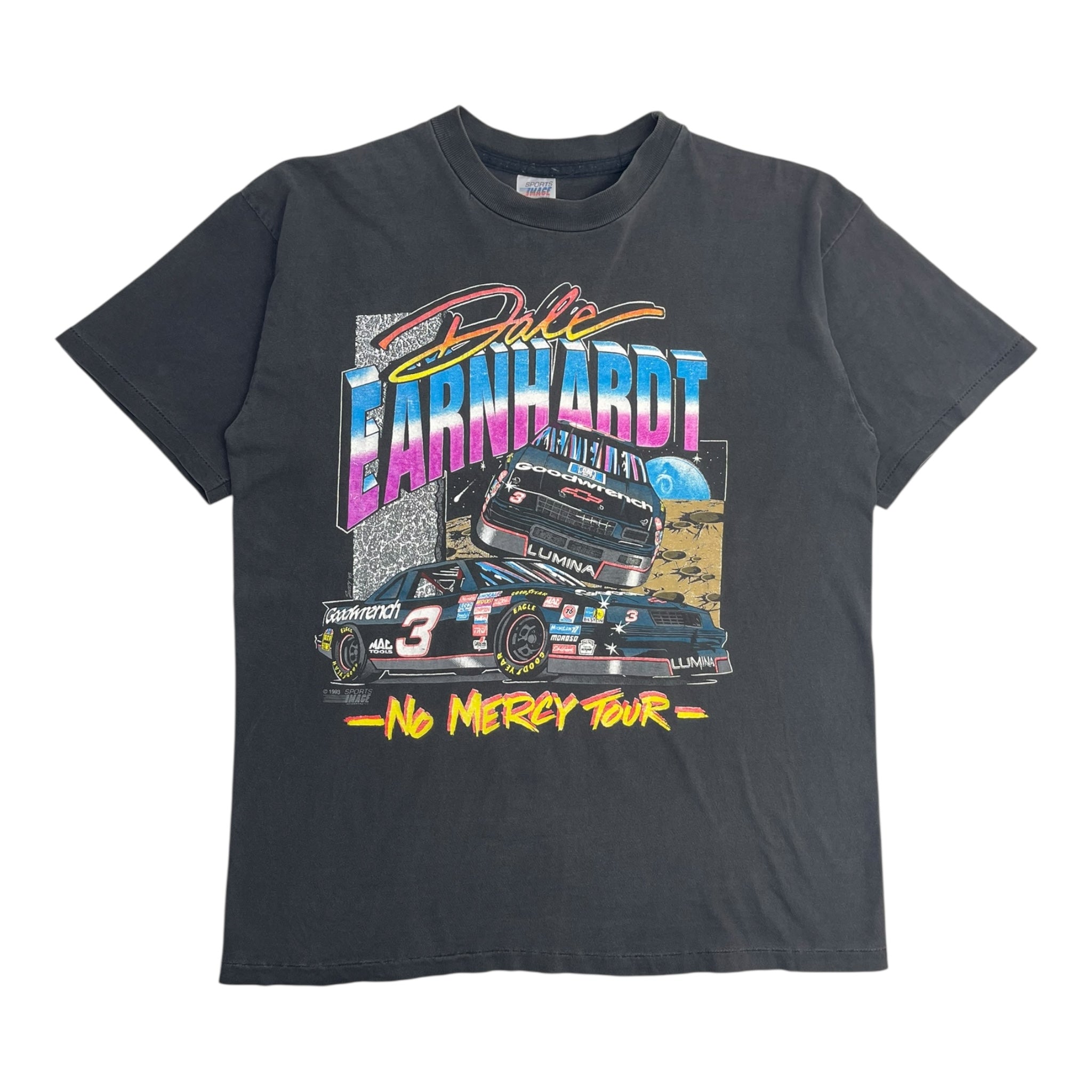 Vintage Dale Earnhardt ‘No Mercy Tour’ T-Shirt Grey