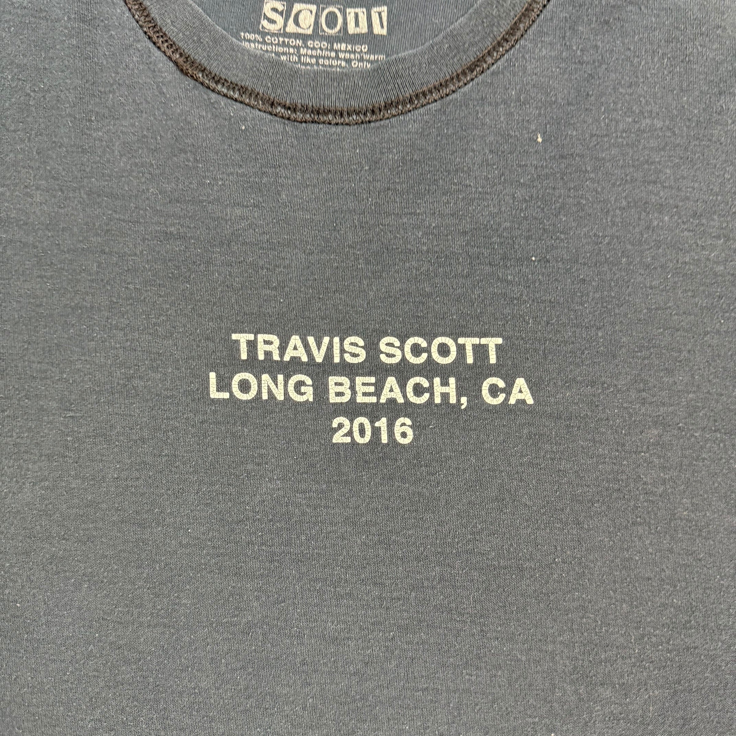 Travis Scott Long Beach Tee Black