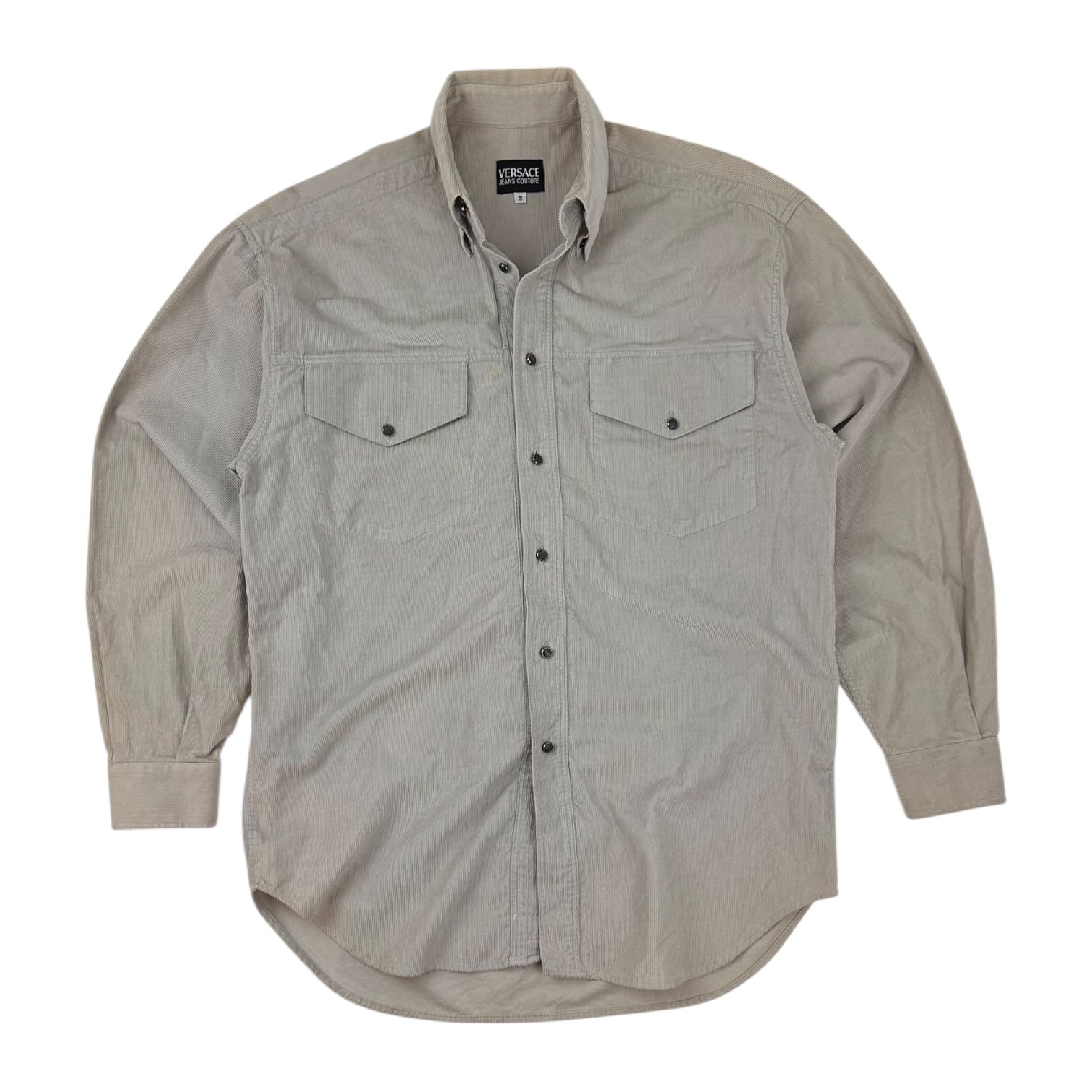 Vintage Versace Jeans Couture Button Up Gray