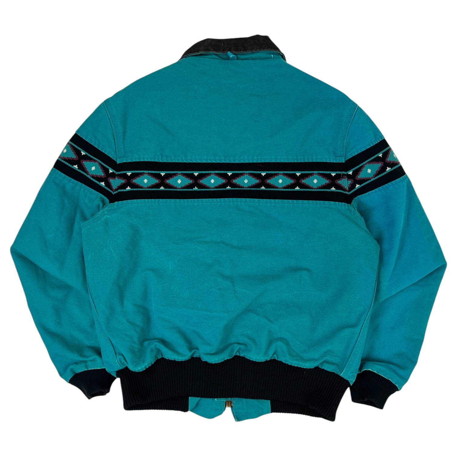 Vintage 1990’s Carhartt Southwest Aztec Print Jacket Turquoise