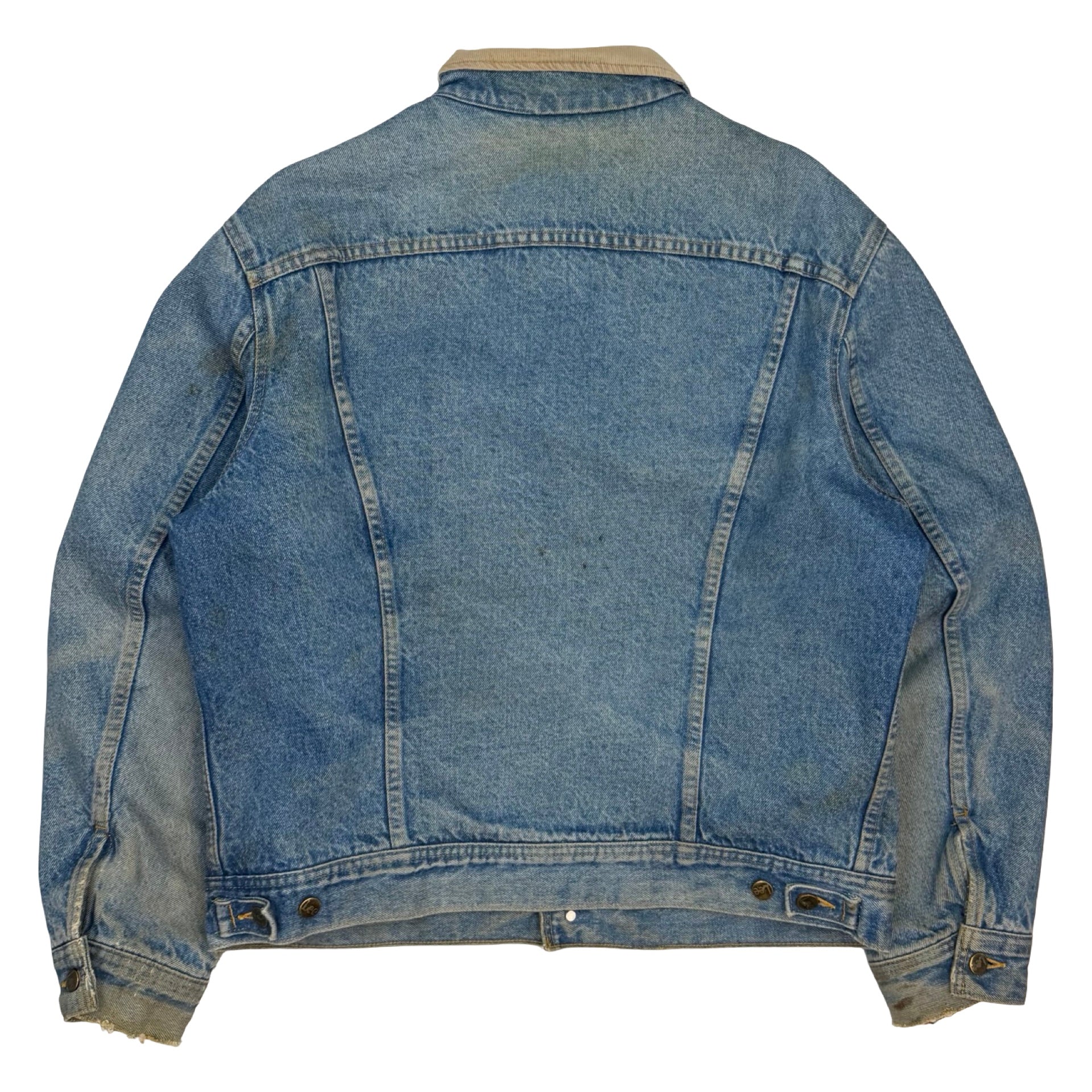 Vintage Lee Storm Rider Denim Trucker Jacket Blue