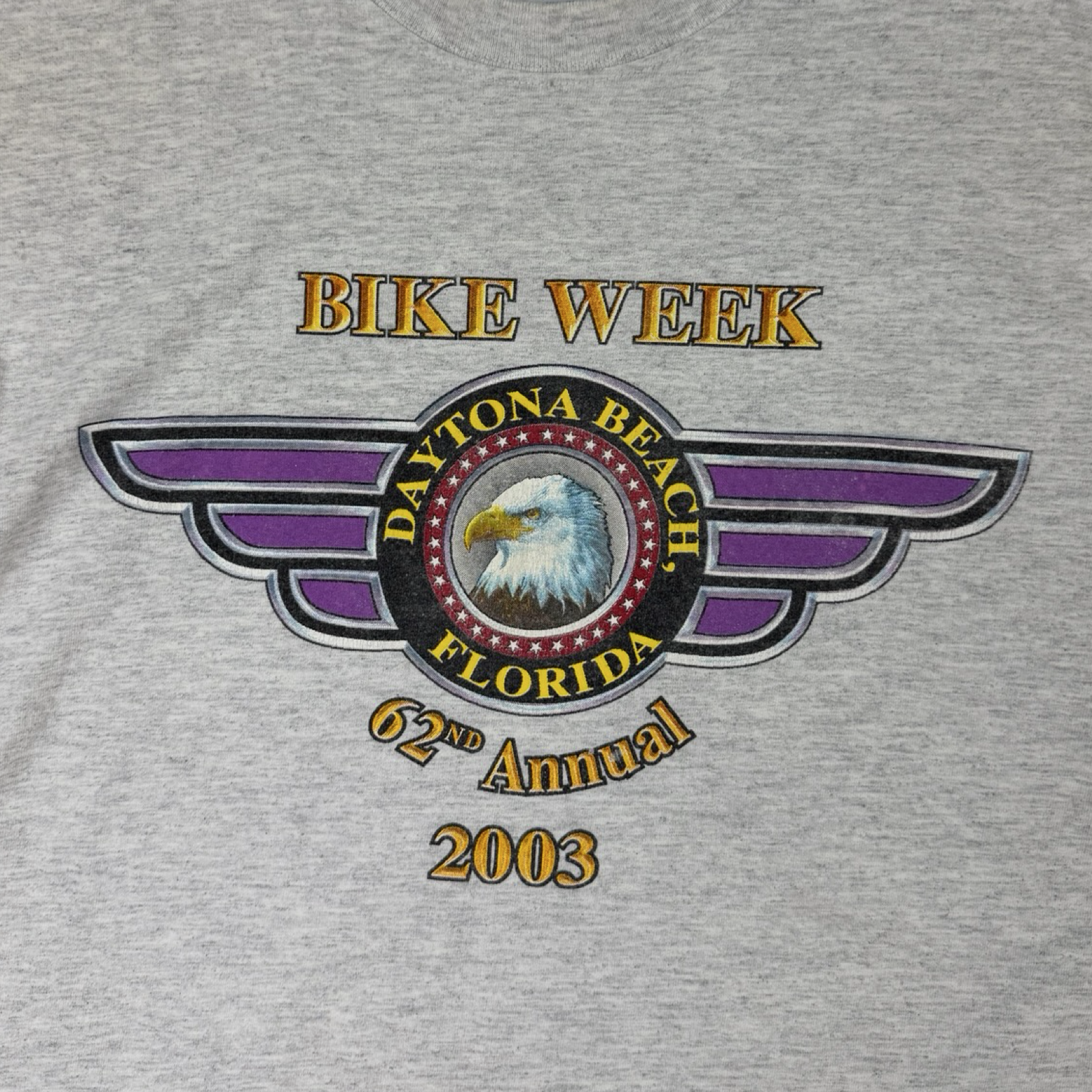 Vintage Daytona Beach Bike Week 2003 T-Shirt Black