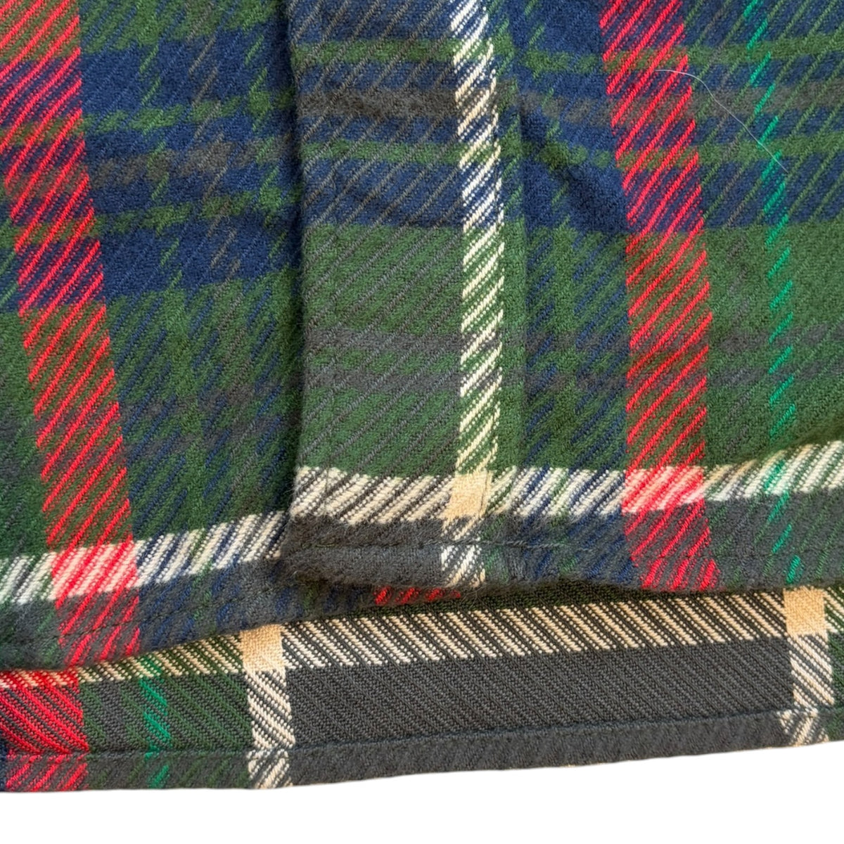 Engineered Garments Cotton Heavy Twill North Western Button-Up Olive Plaid