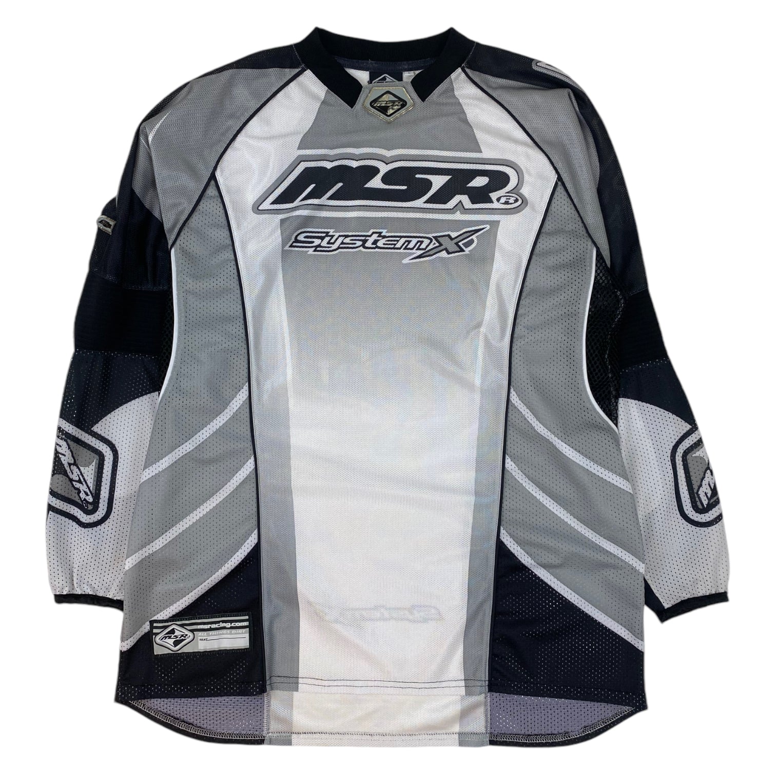 Vintage MSR Motocross Jersey Silver