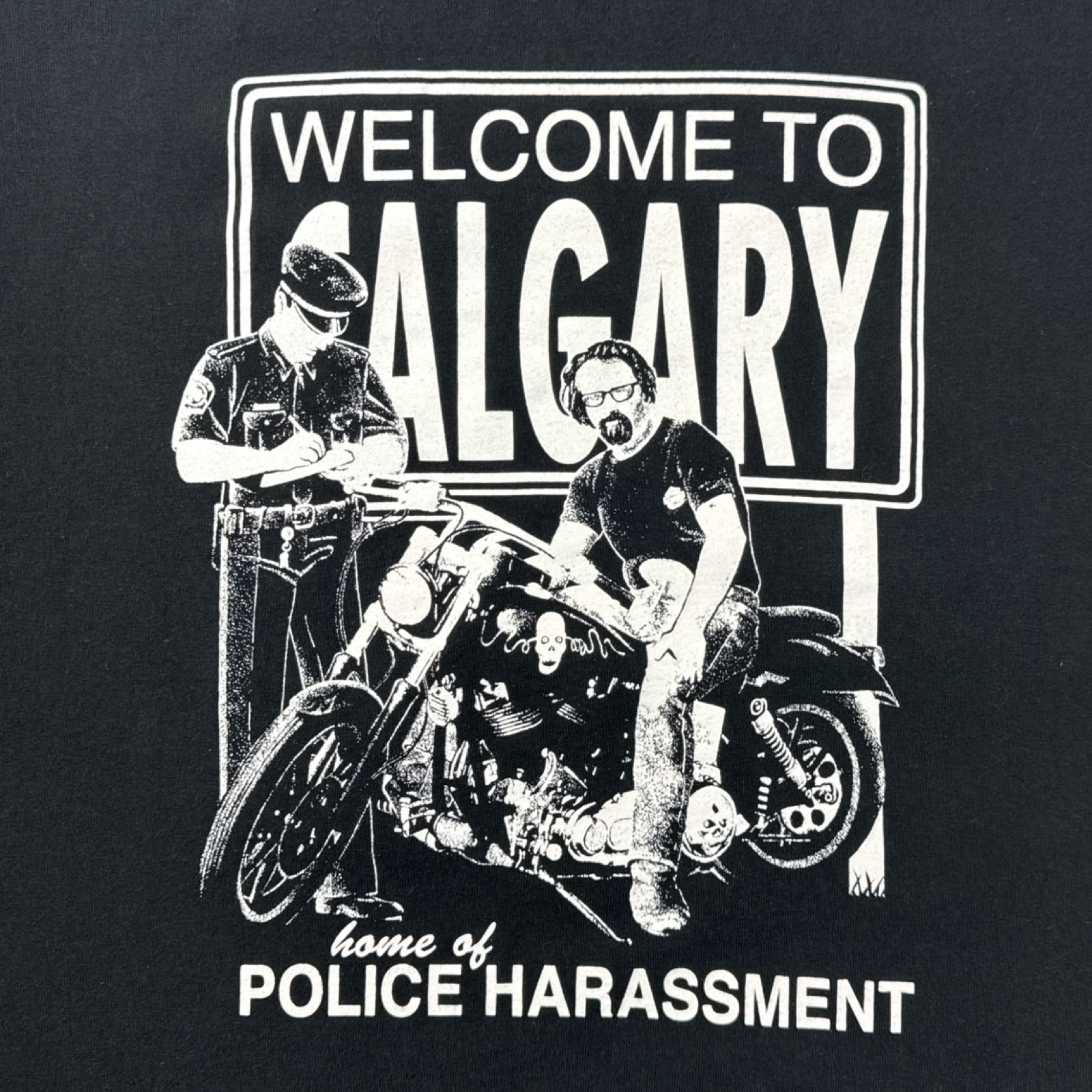 Vintage Calgary: Police Harassment T-Shirt