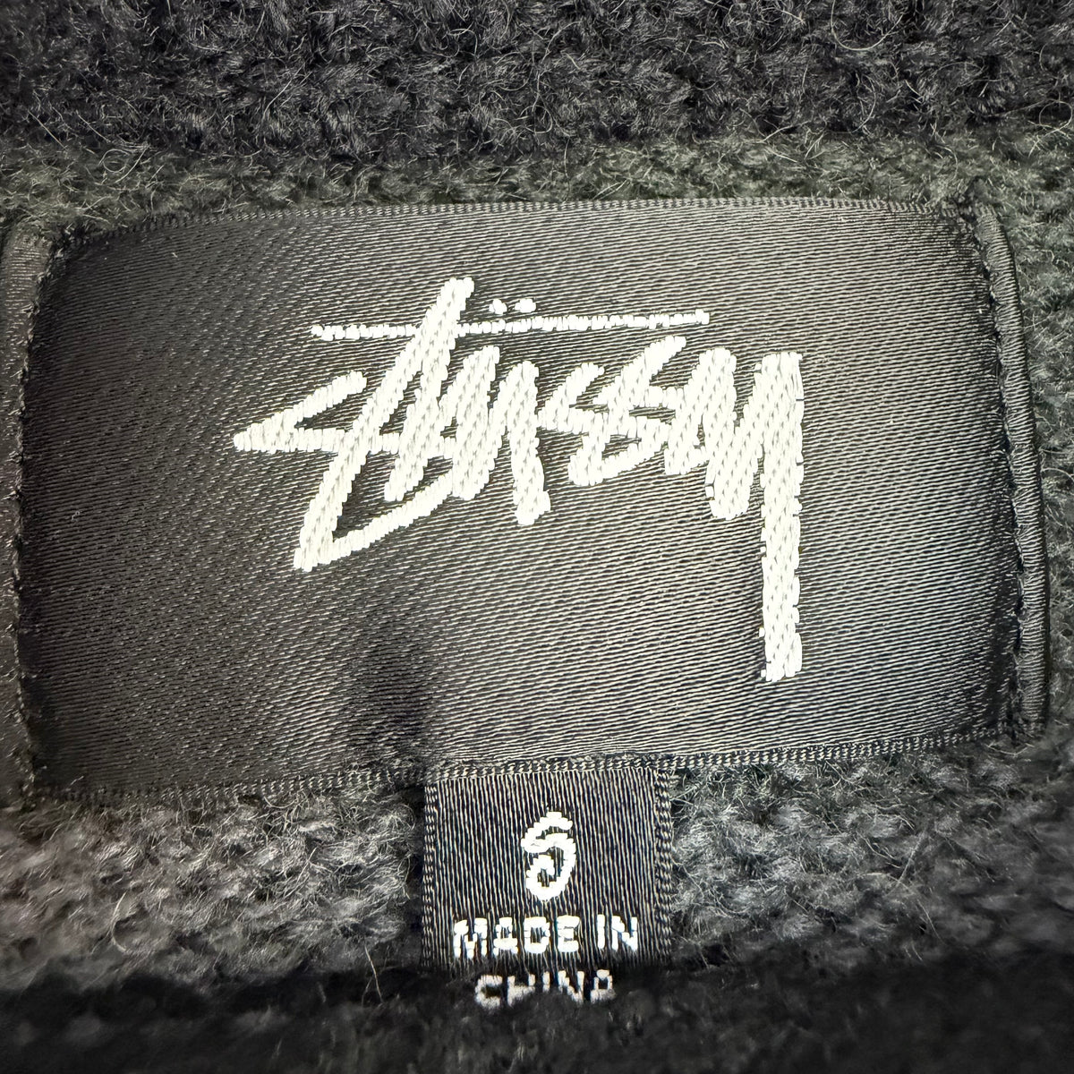 Stussy Striped Wool Sweater Black