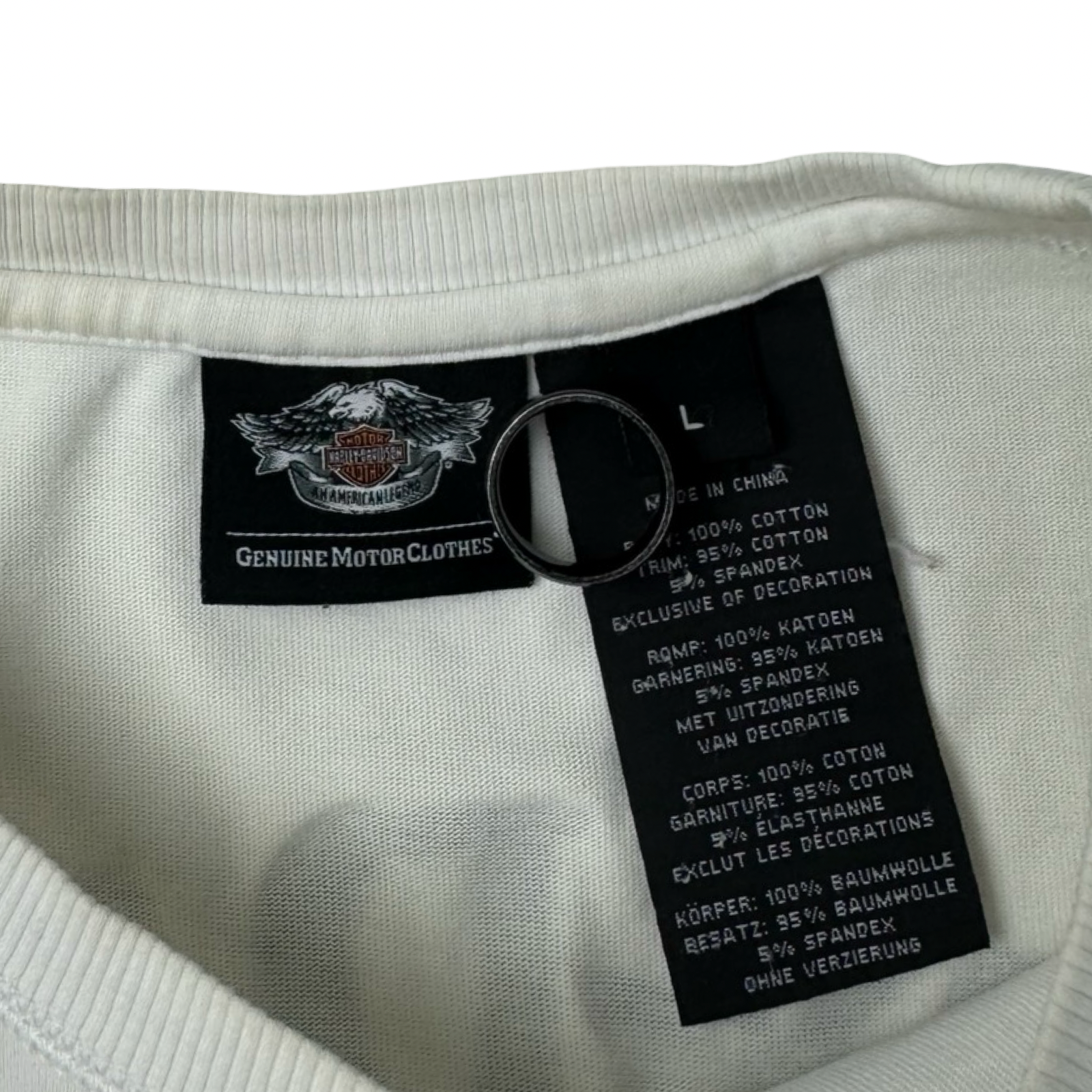 Vintage Harley Davidson Embroidered Longsleeve T-Shirt