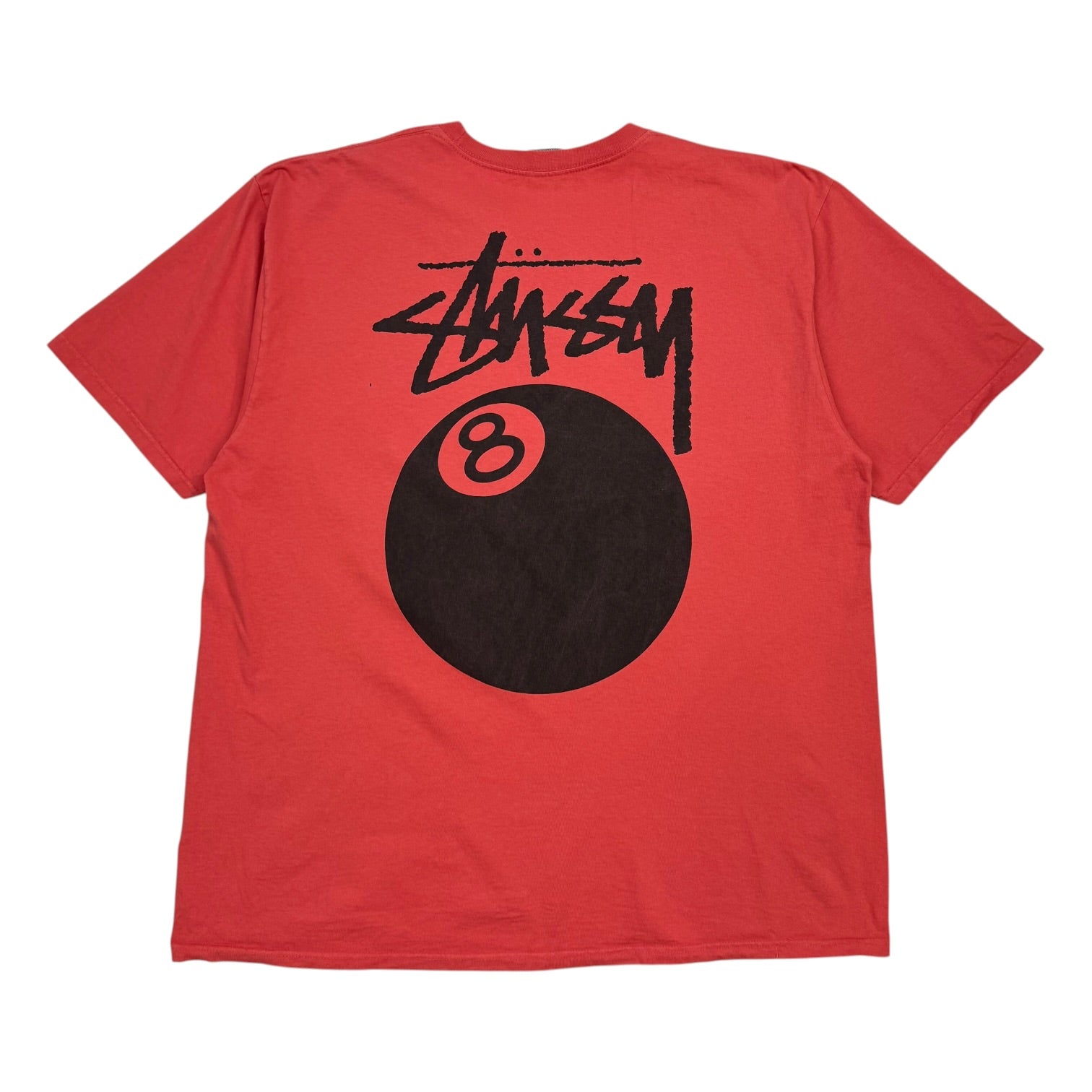 Stussy 8 Ball Pigment Dye Tee Tomato