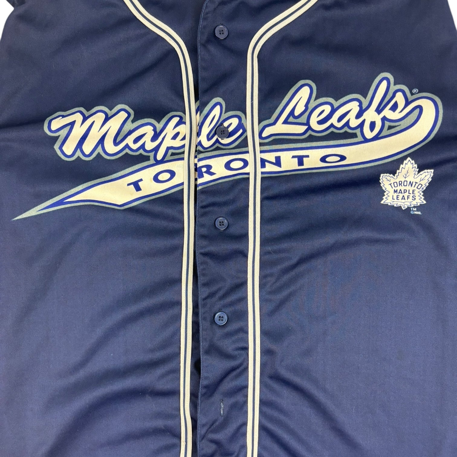 Vintage Toronto Maple Leafs Baseball Jersey Blue