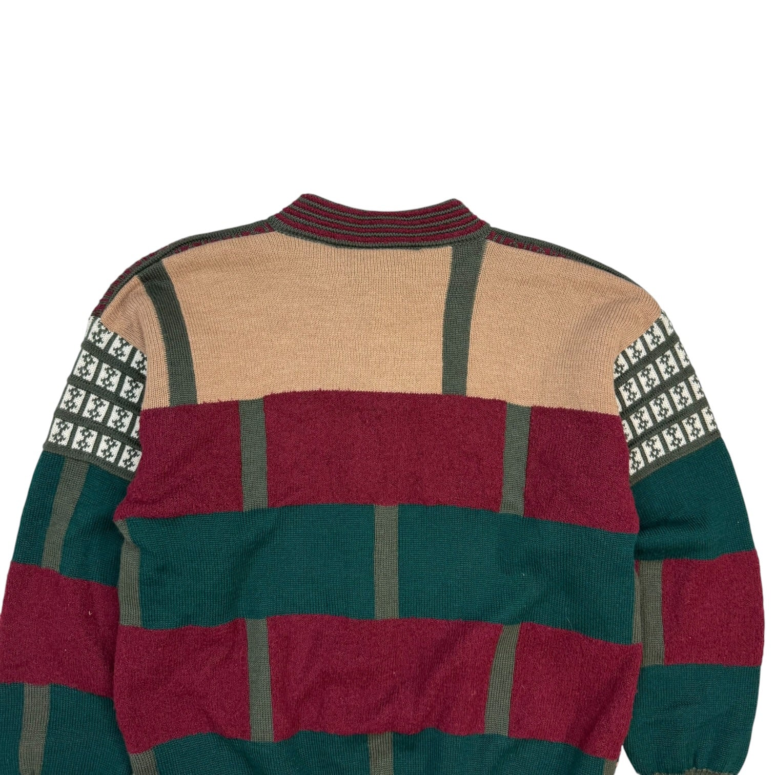 Vintage Oskar Hang Knit Cardigan Red/Pink/Green