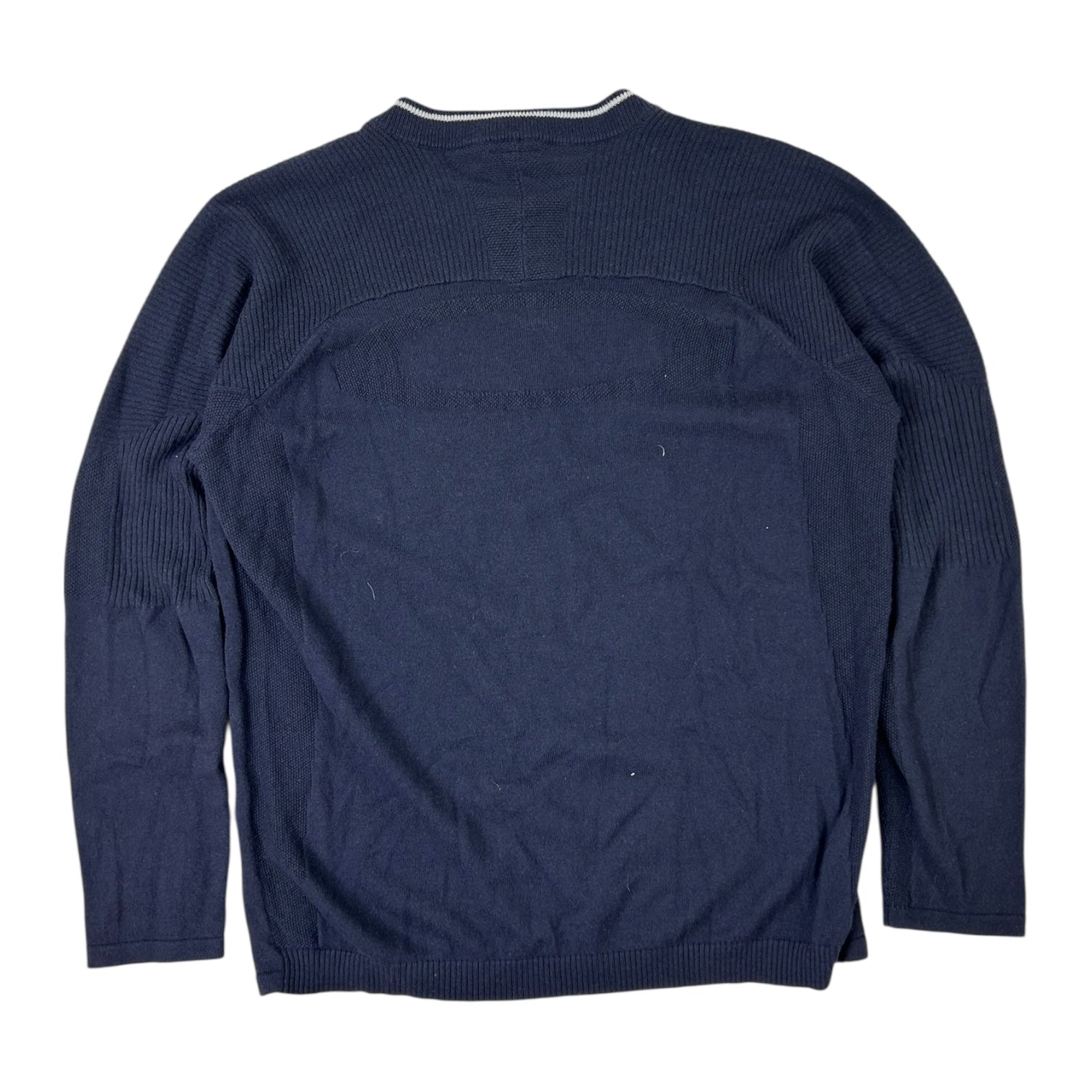 Vintage Oakley Quarter Zip Long Sleeve Sweater Navy