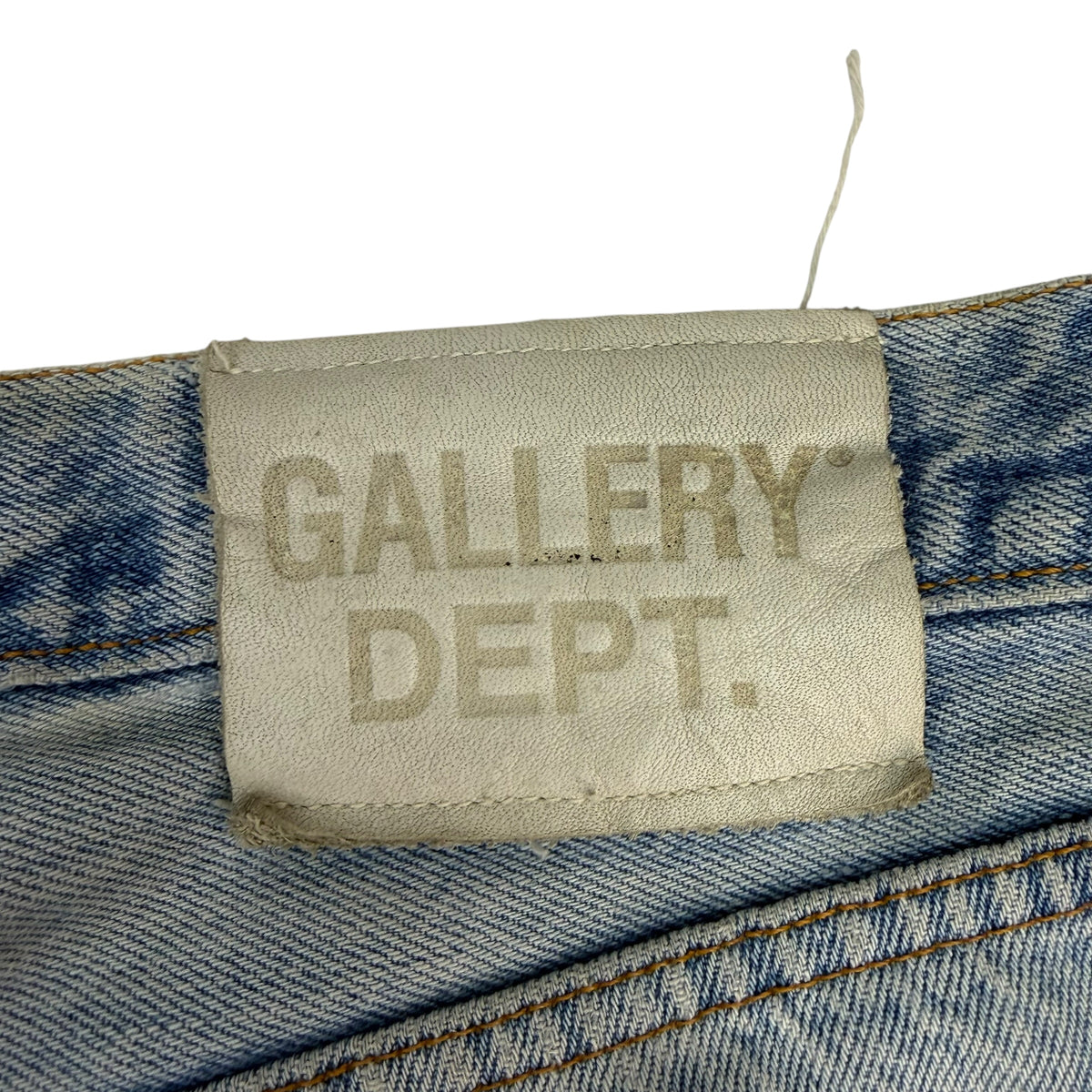 Gallery Dept. Distressed Flared Light Wash Jeans Blue