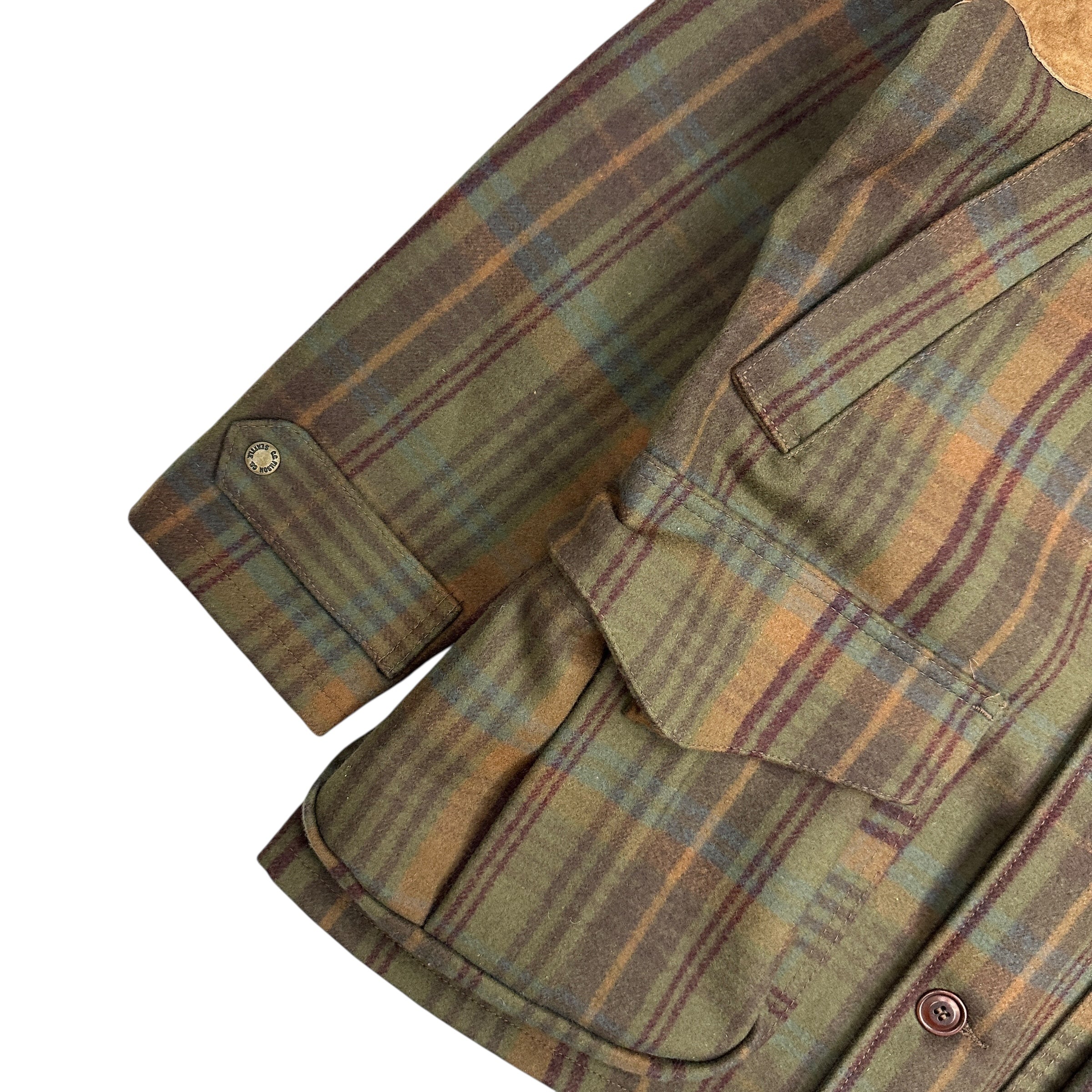 Filson Yukon Wool Clay Coat Haw Plaid / Green