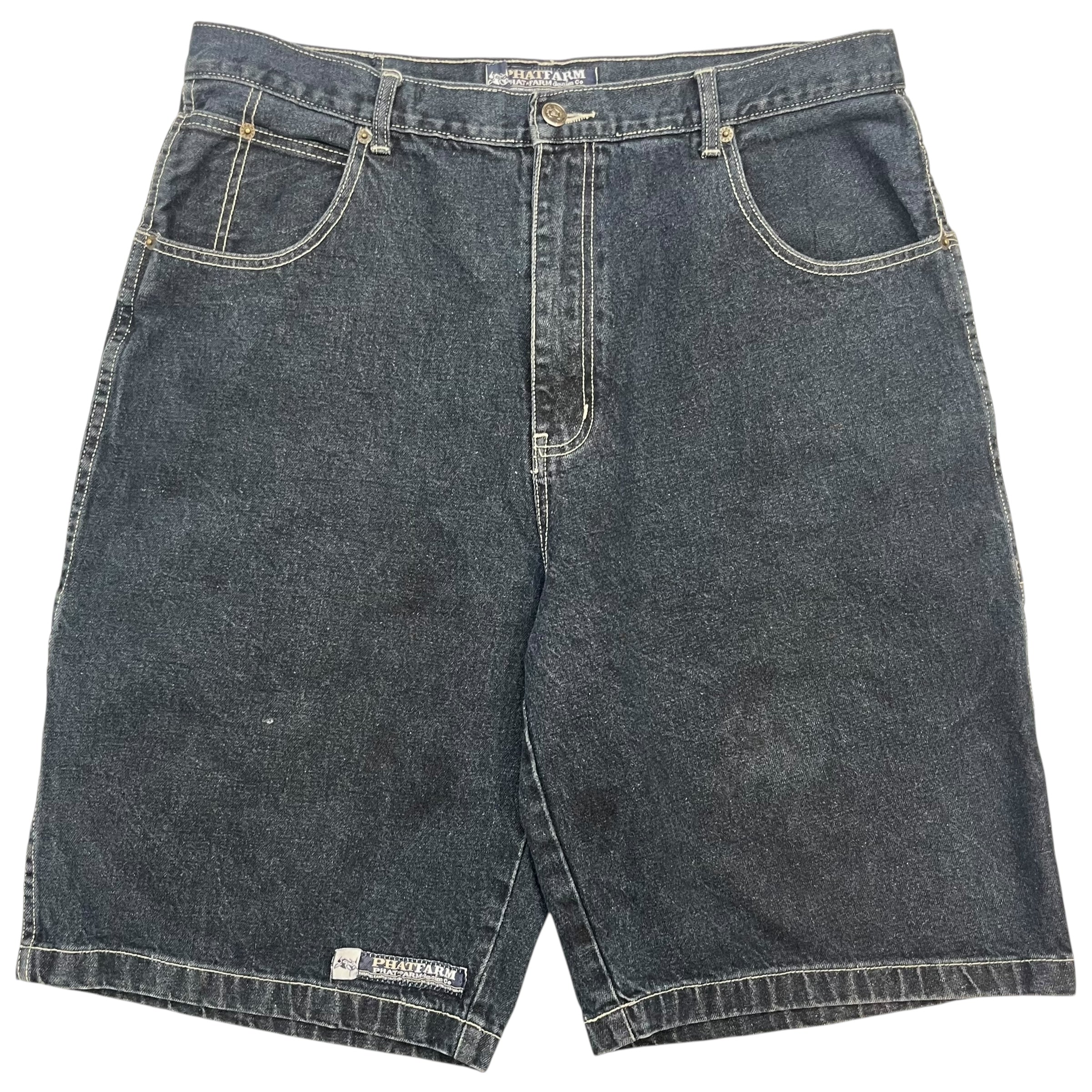 Vintage Y2K Phat Farm Denim Shorts Dark Wash Blue