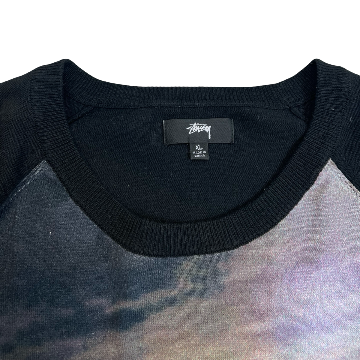 Stüssy Splash Raglan Sweater Black