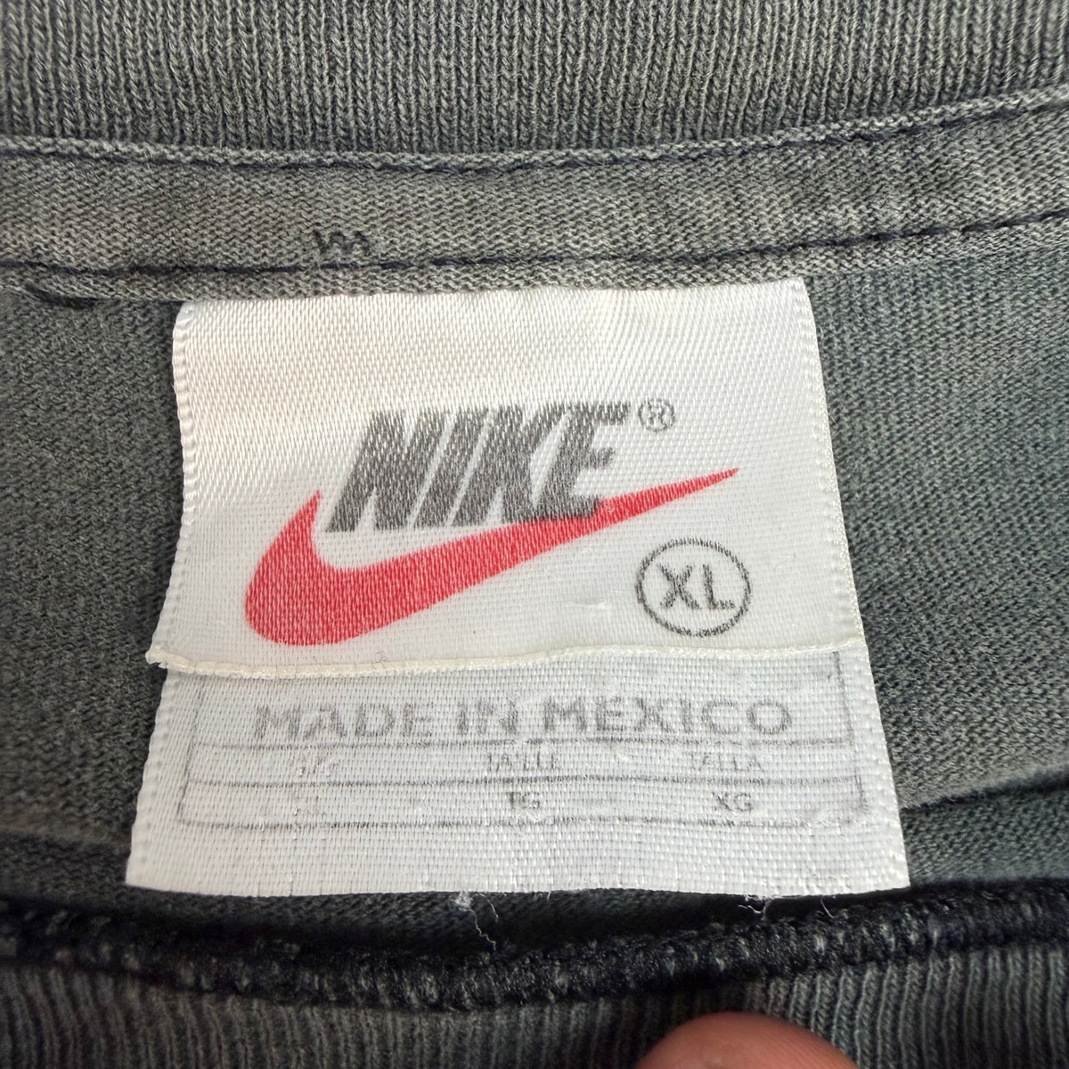 Vintage Nike Basketball Tee Faded Grey
