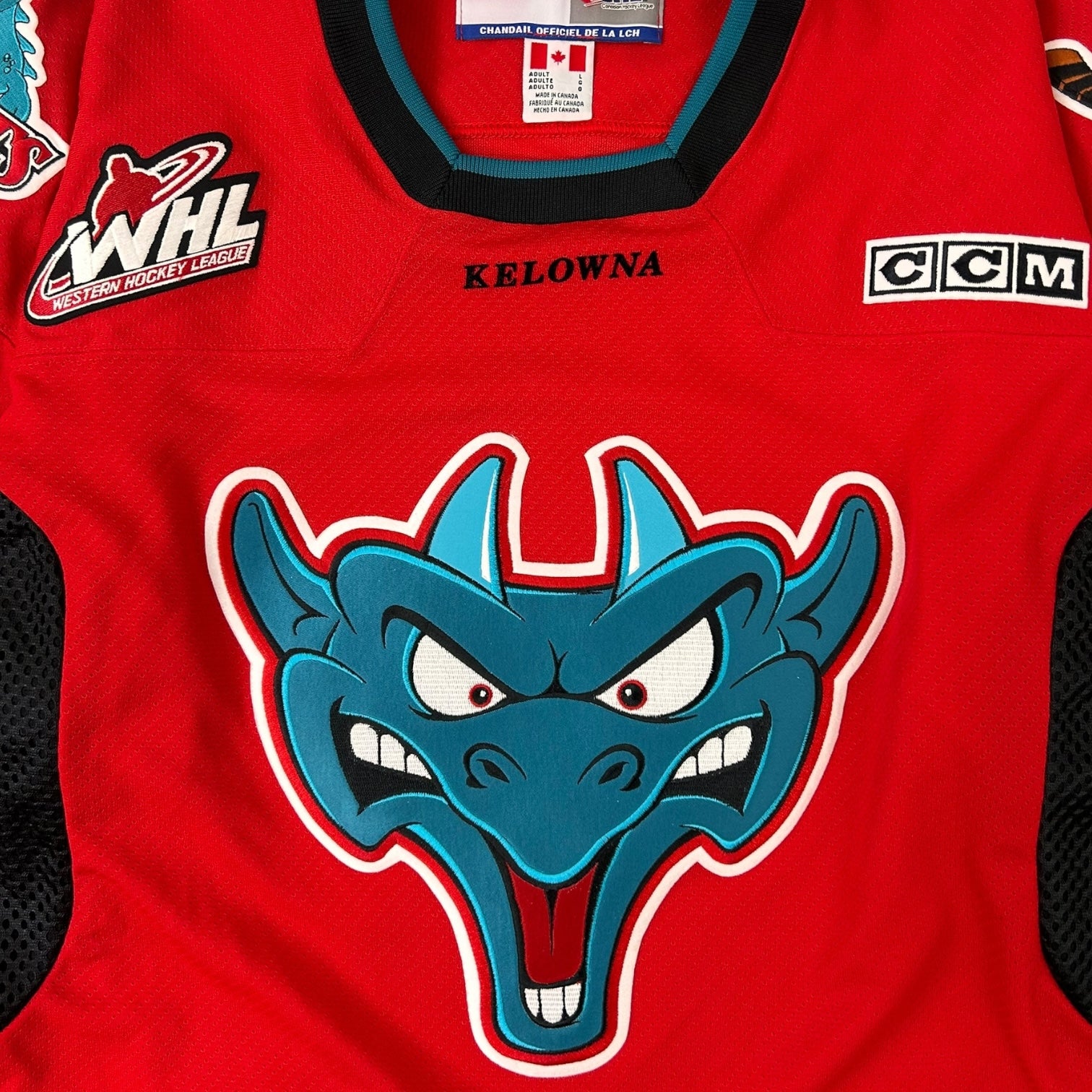 Kelowna Rockets Ogopogo Jersey Red