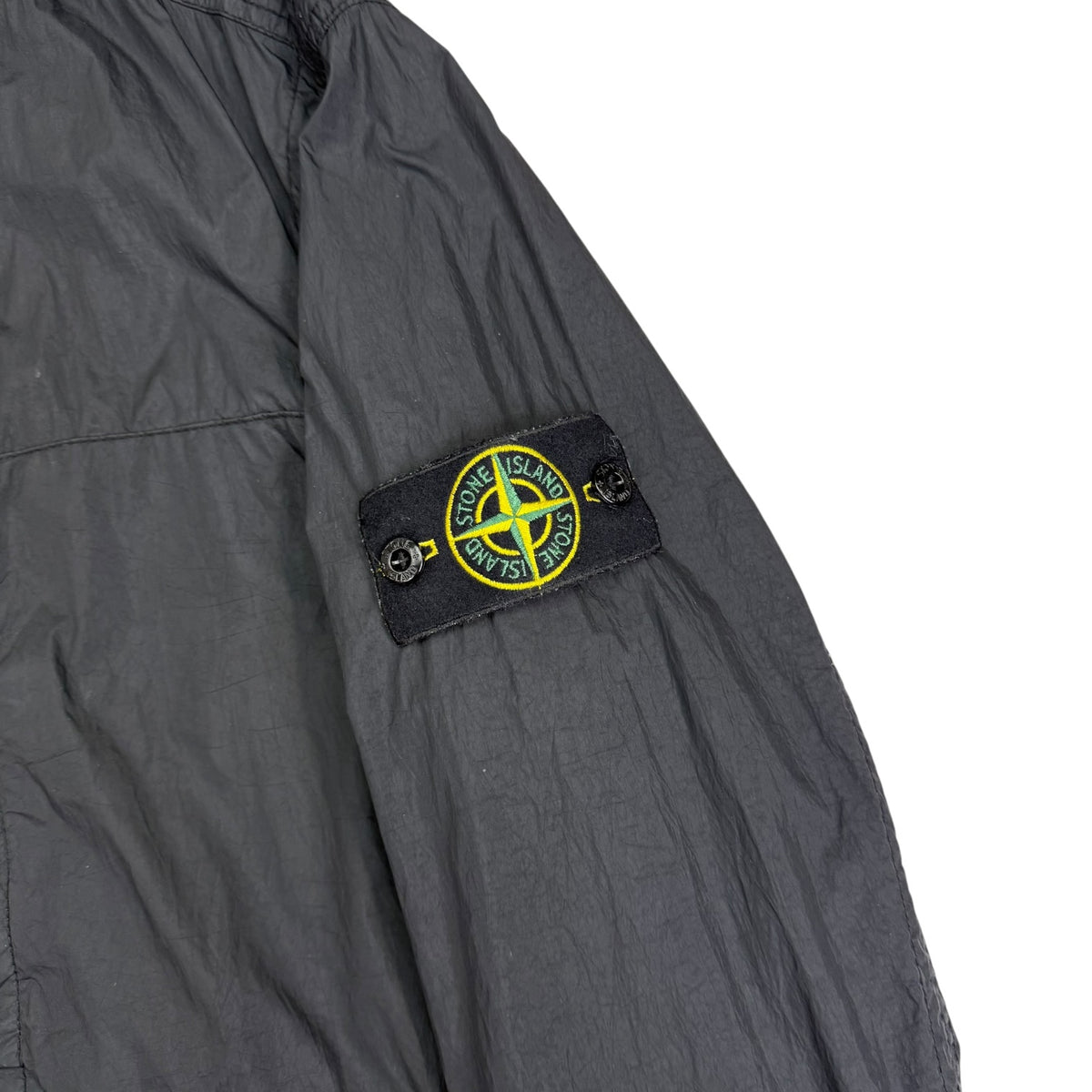 Stone Island Crinkly Nylon Over Shirt Black