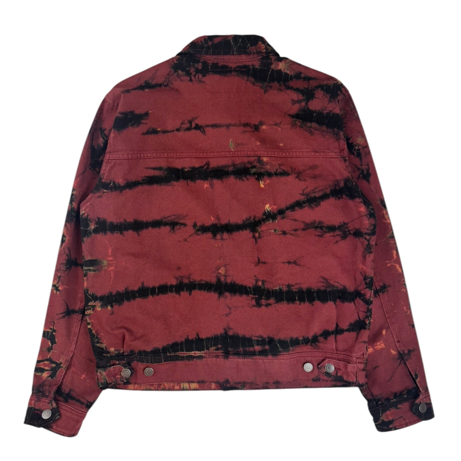 Stüssy Rip Dye Ranch Jacket Maroon