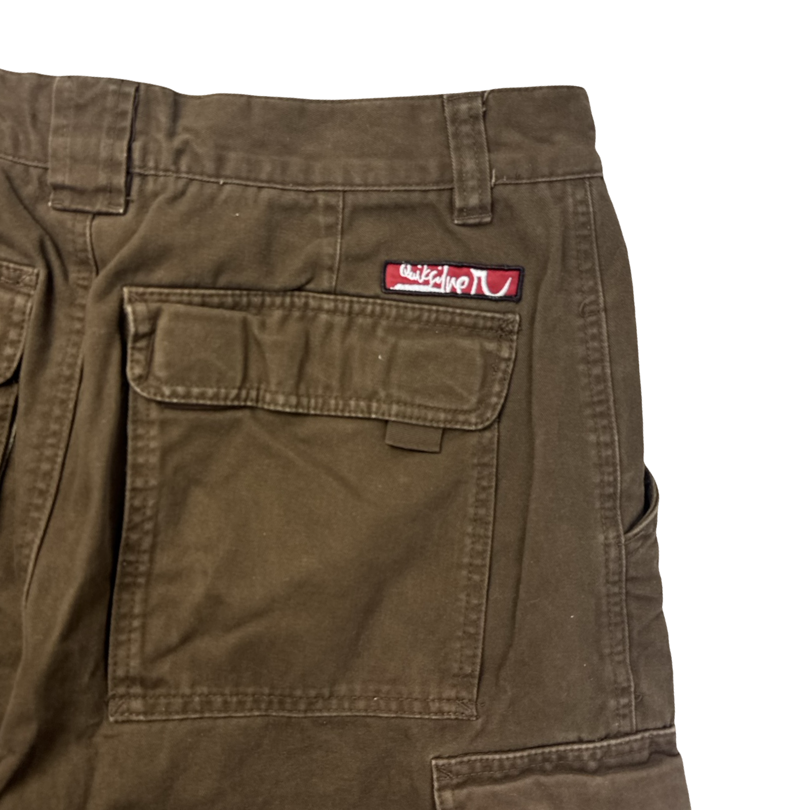 Vintage Quiksilver Cargo Short Bottom Brown