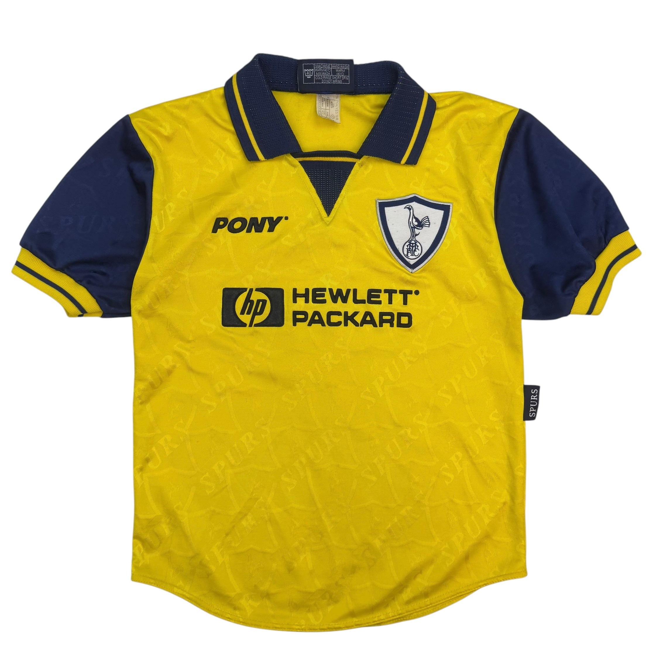 (W) 1995-97 Pony Tottenham Hotspur Away Jersey Yellow