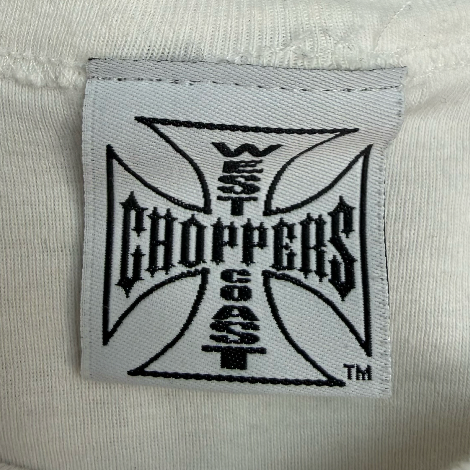 (W) Vintage West Coast Choppers Jesse James Baby Tee White