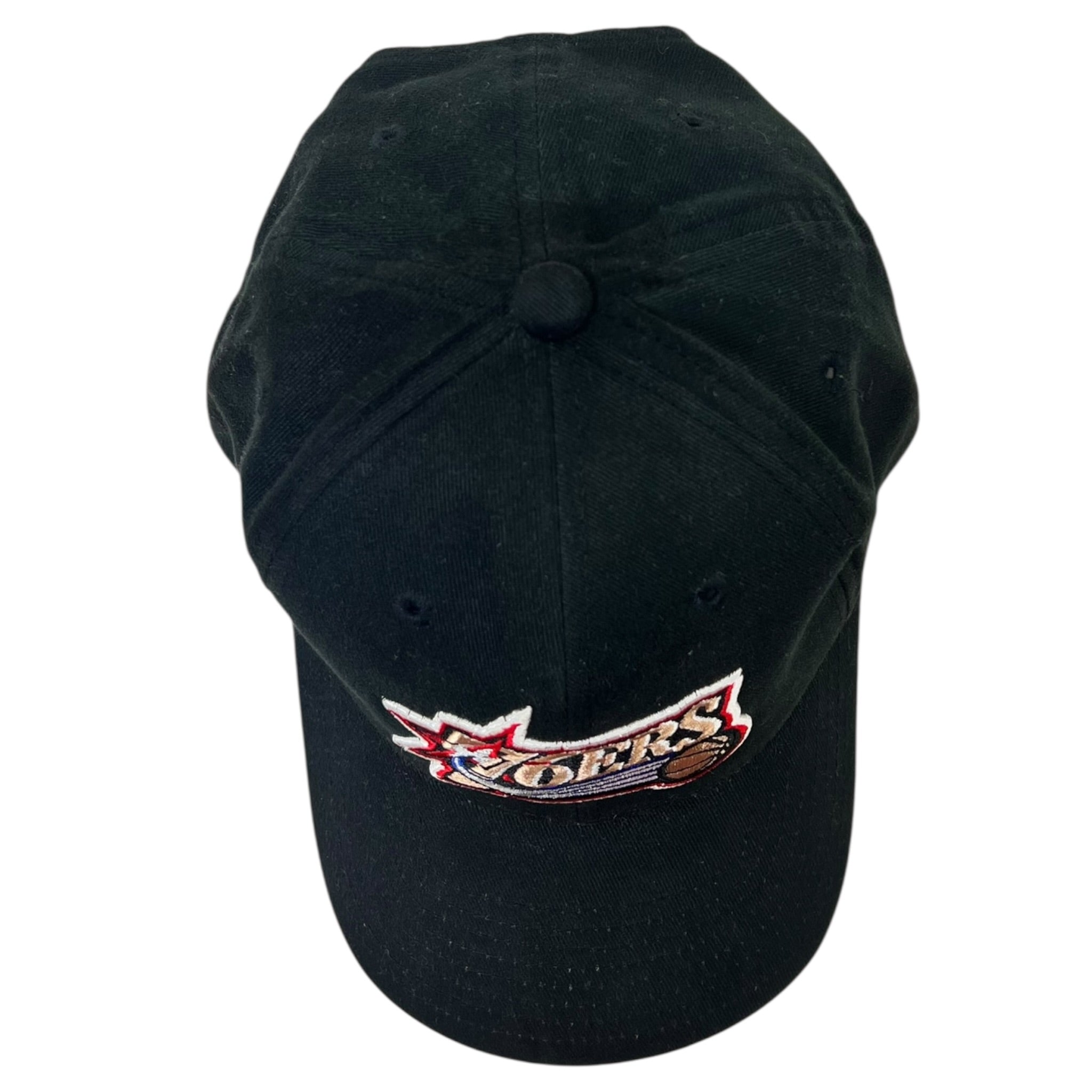Vintage Philadelphia 76ers Hardwood Classics Snapback Hat Black