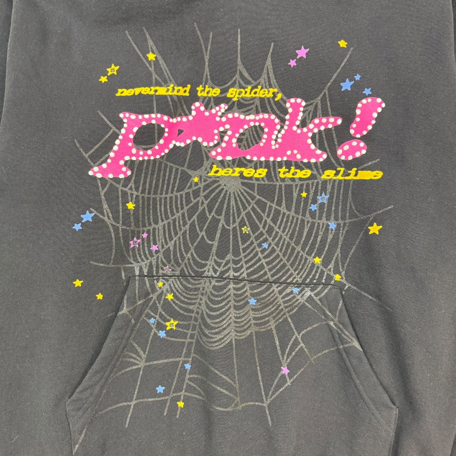 Sp5der P*NK Hoodie Black
