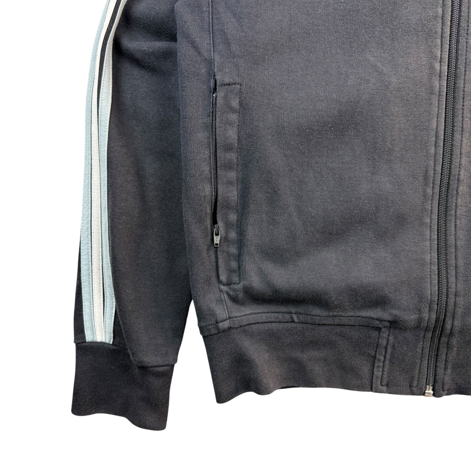 (W) French Connection FCUK Zip Up Sweater Black/Navy