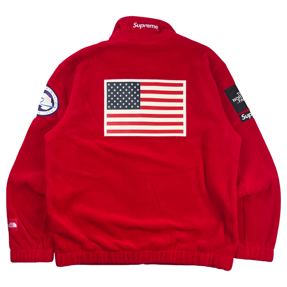 SS17 Supreme x The North Face Trans Antarctica Expedition Fleece Jacket Red
