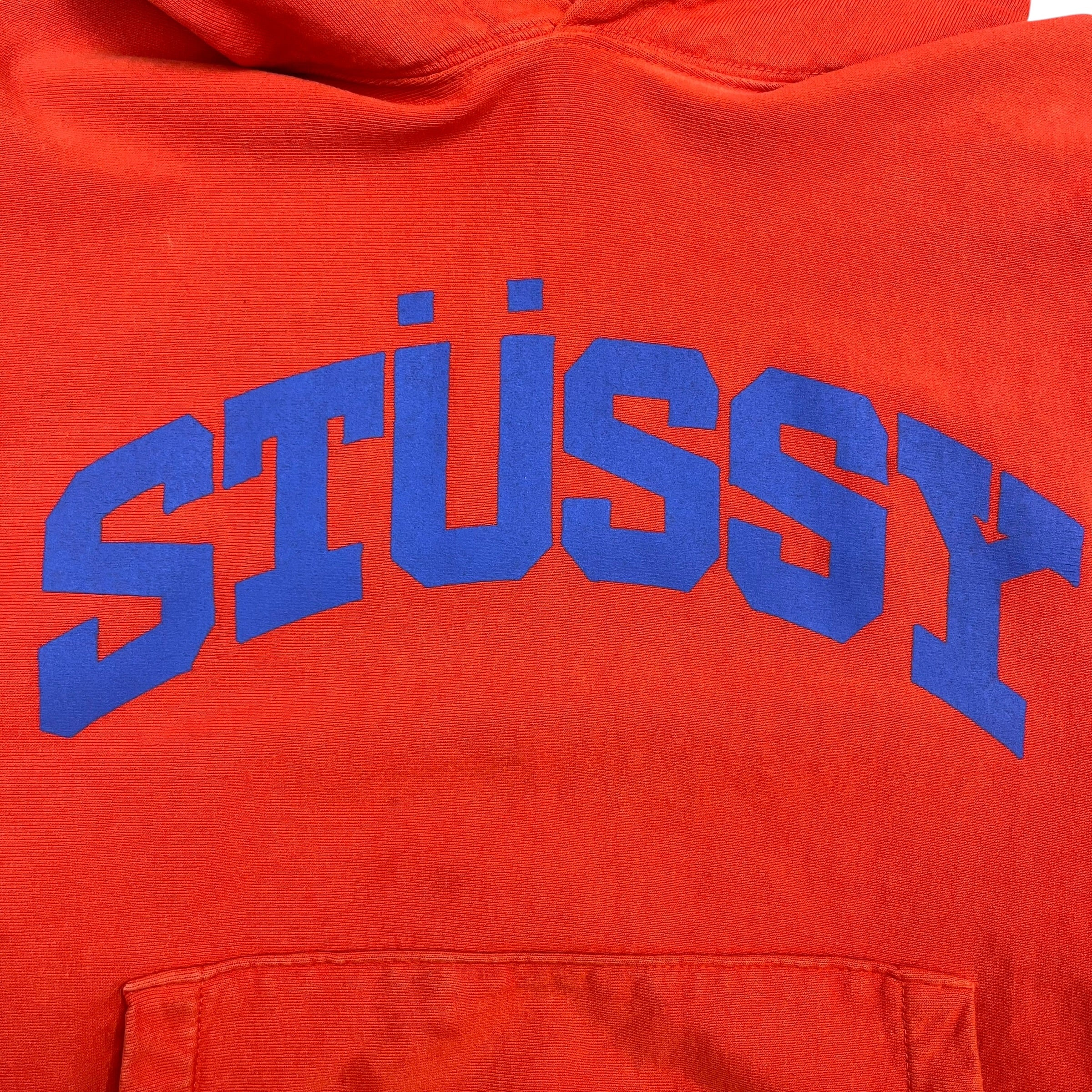 Stussy Block Sport Pigment Dye Hoodie Tomato