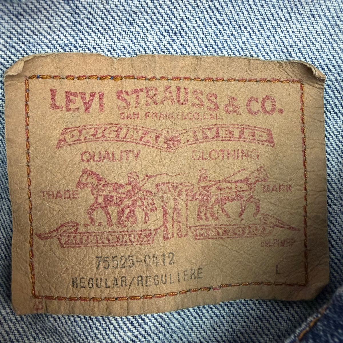 Vintage Levi’s Denim Trucker Jacket Blue