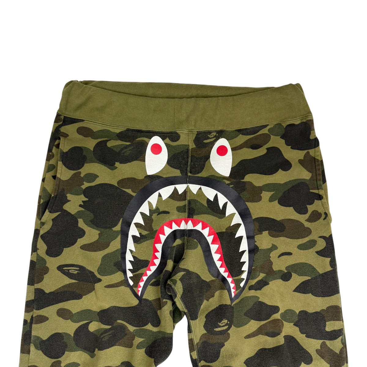 A Bathing Ape BAPE 1st Camo Sweatpants Green