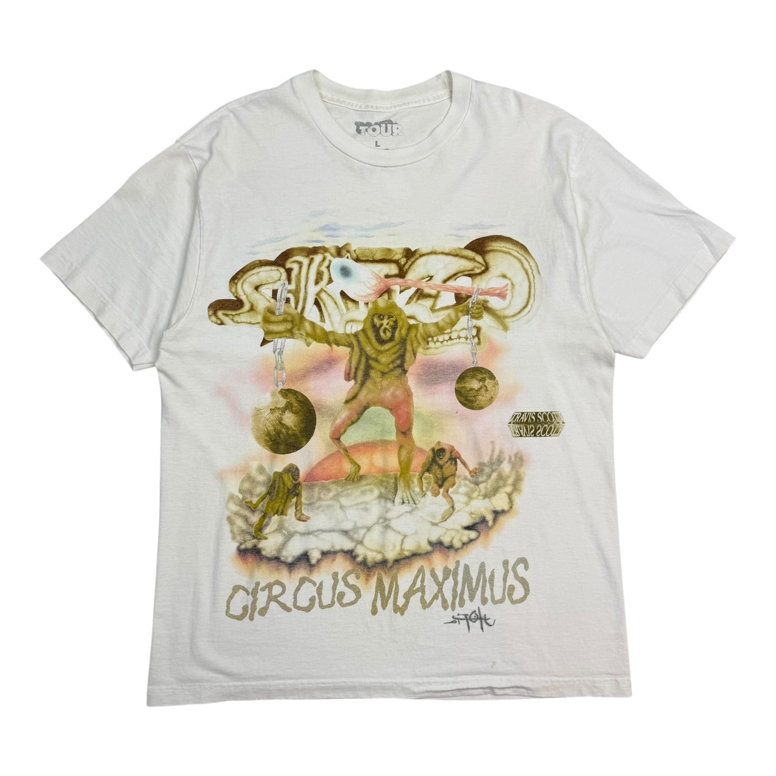 Travis Scott Circus Maximus Tee White