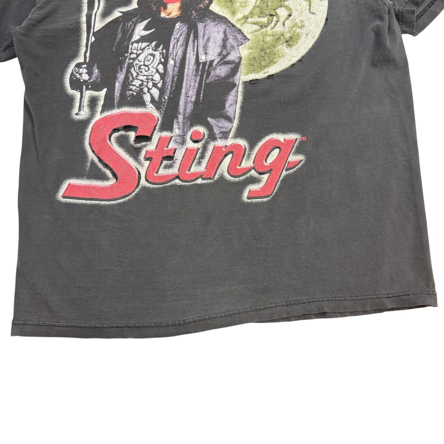 1990s WCW Sting Red Face Tee Black