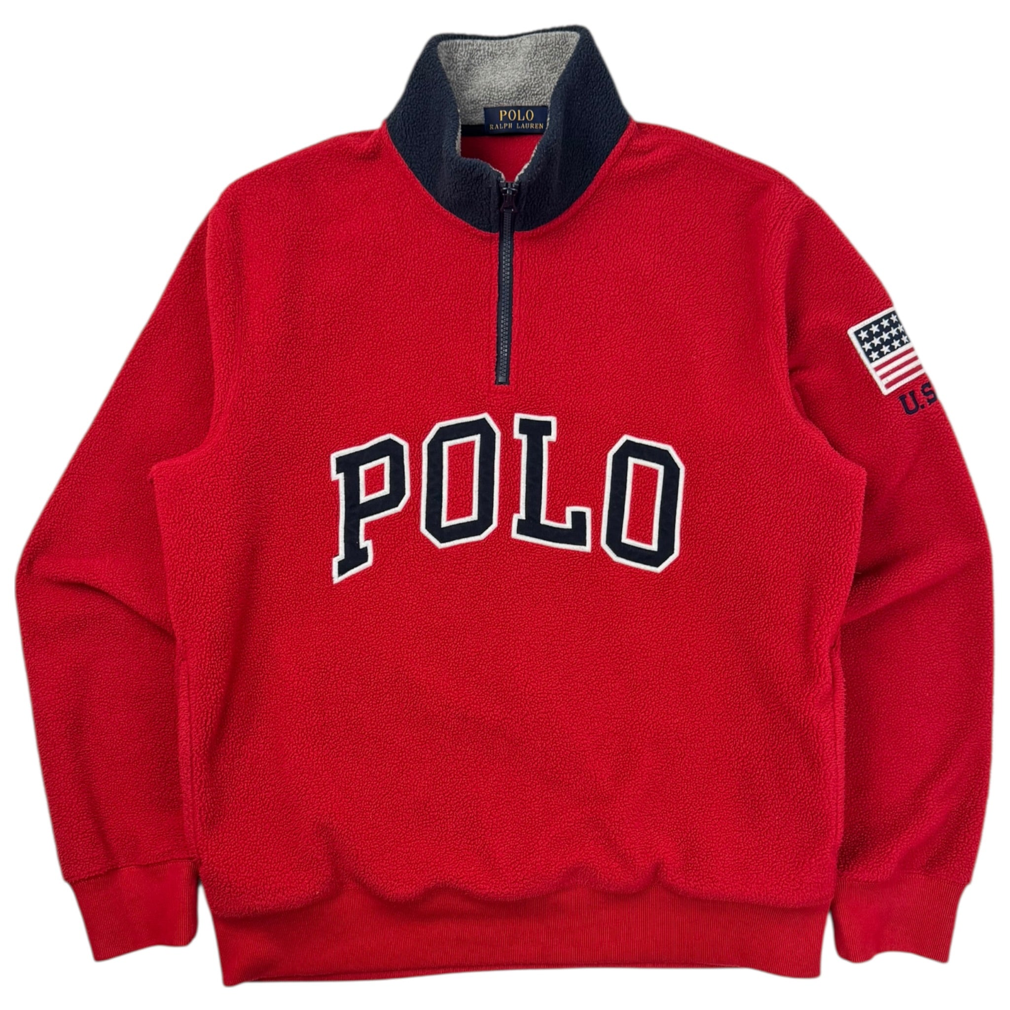 Polo Ralph Lauren Big Polo 1/4 Zip Fleece Red